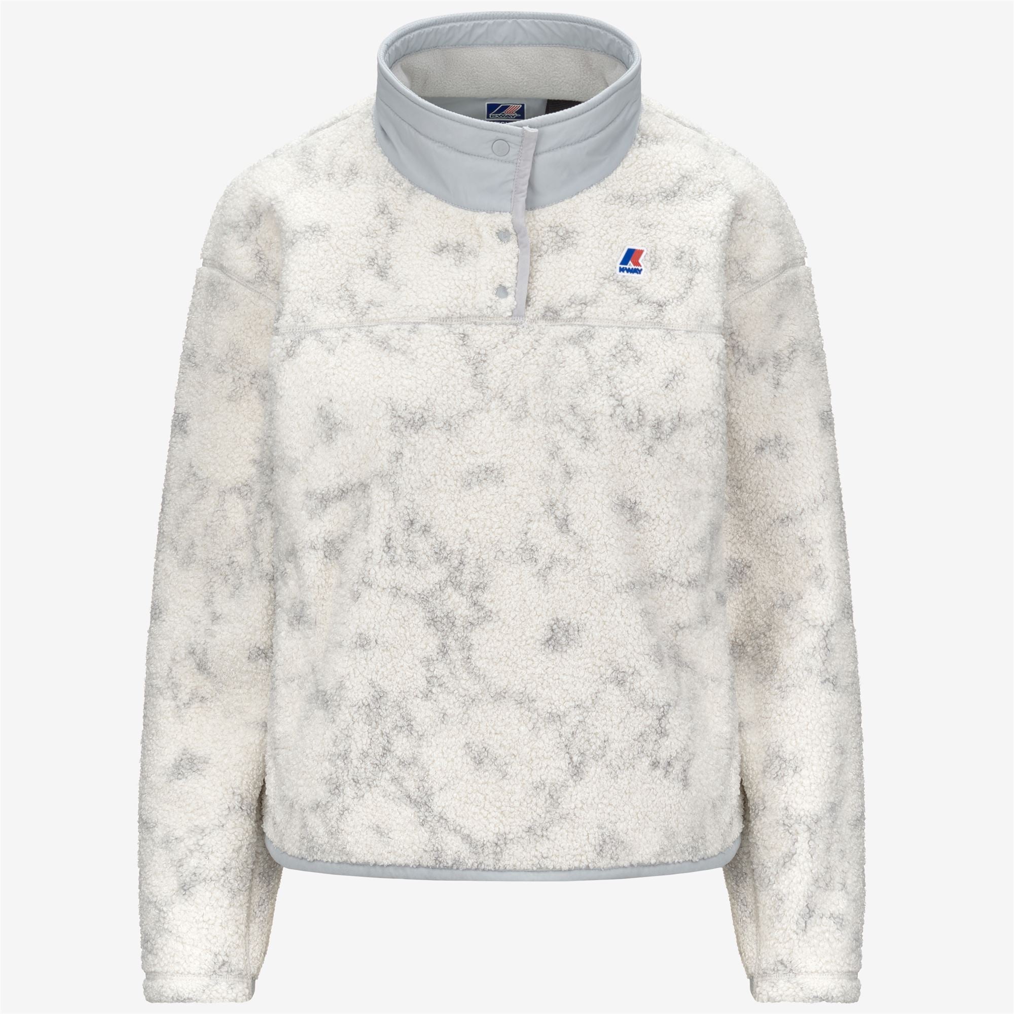 BENEDICTE ORSETTO PRINT - Fleece - Pull Over - Woman - ECRU-GREY FLOWERS
