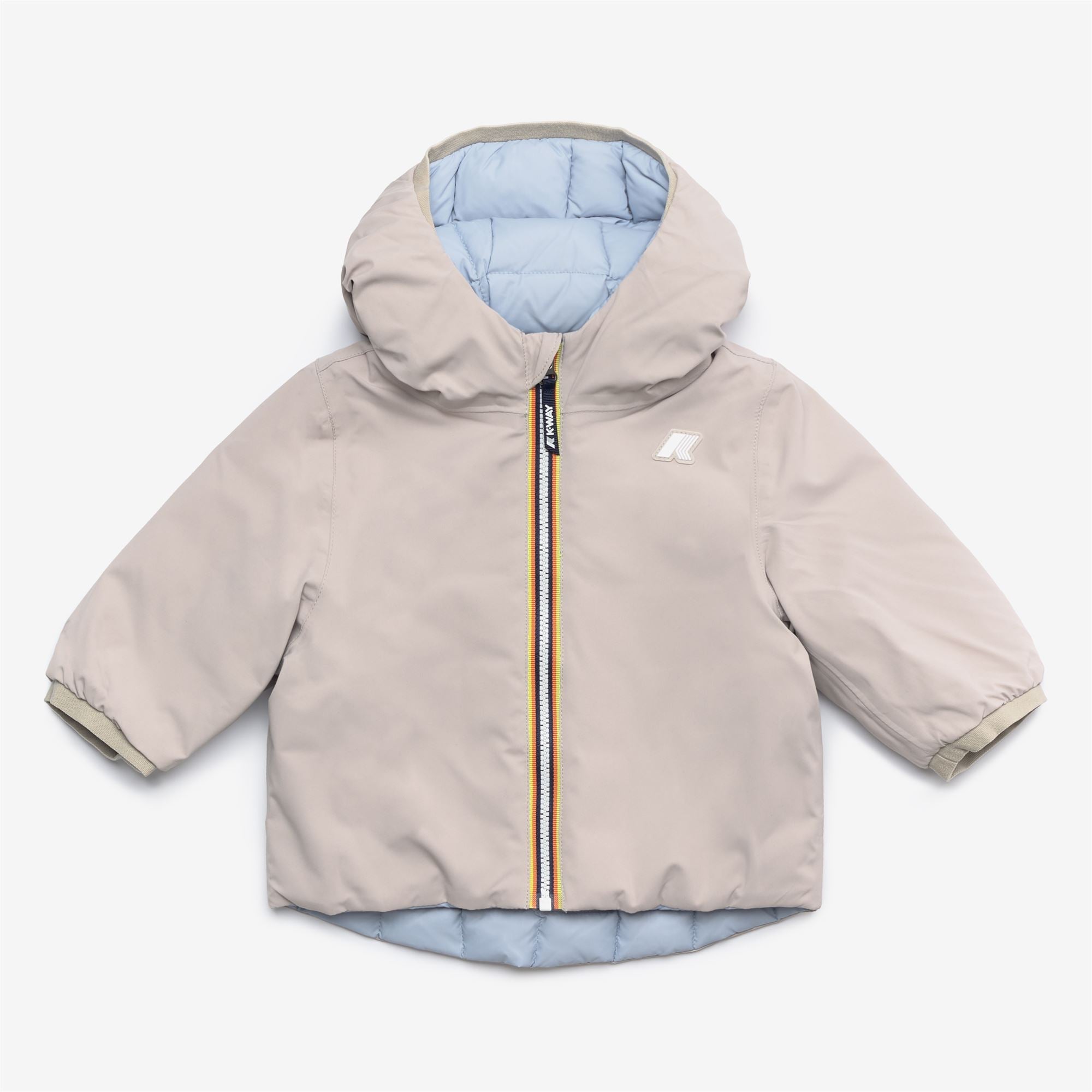 E. JACK ST THERMO REVERSIBLE - Jackets - Short - Kid unisex - BEIGE GREY-BLUE AVIO