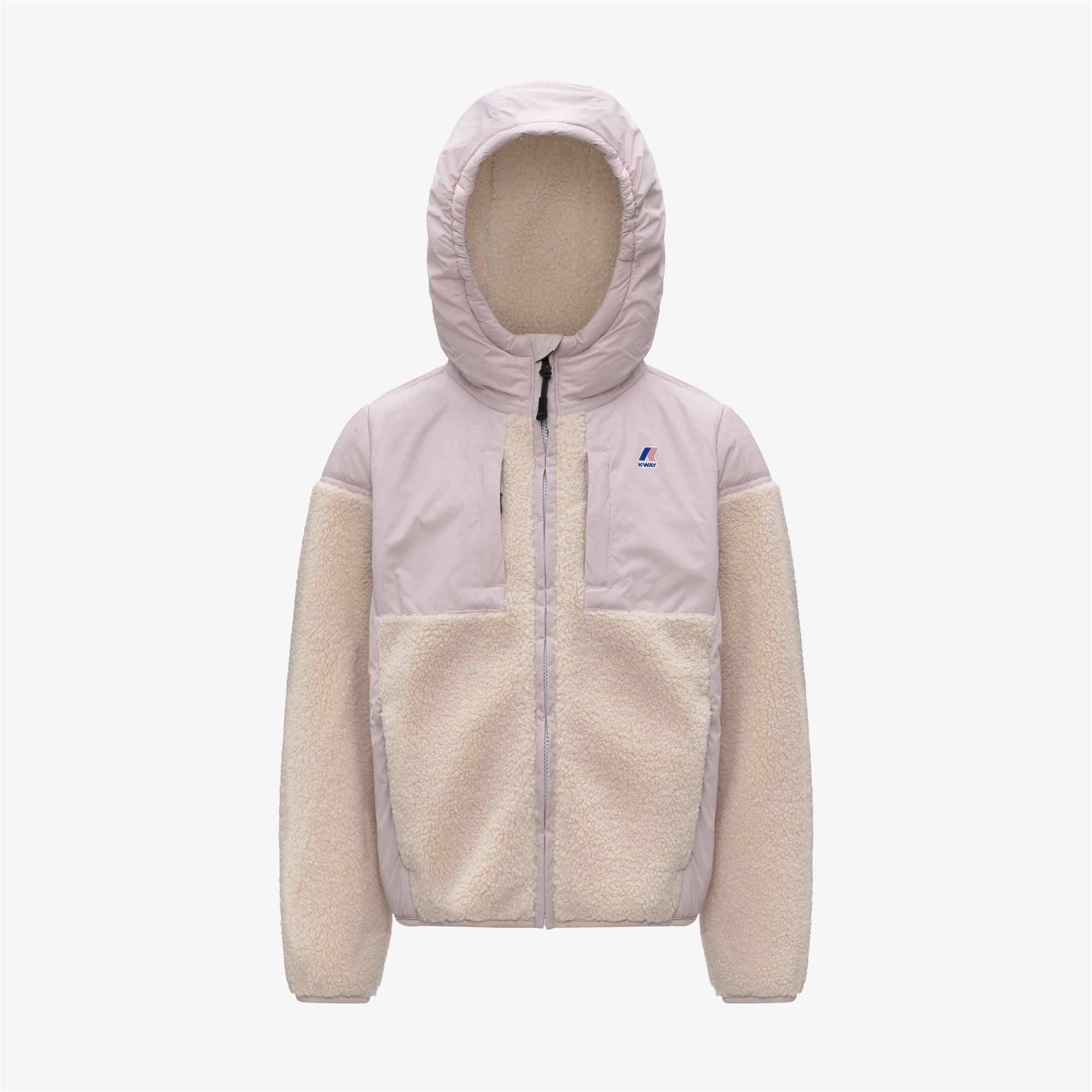 P. SAMSON 4.0 ORSETTO - Fleece - Hoodie Full Zip - Kid unisex - ROSE HUSHED--ECRU