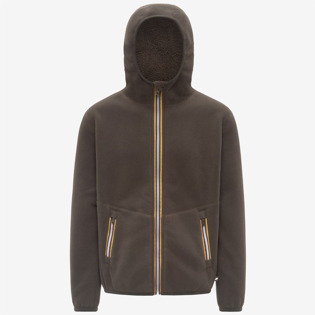 JACK SHERPA POLAR REVERSIBLE - Fleece - Jacket - Man - BLACK OLIVE COMBO