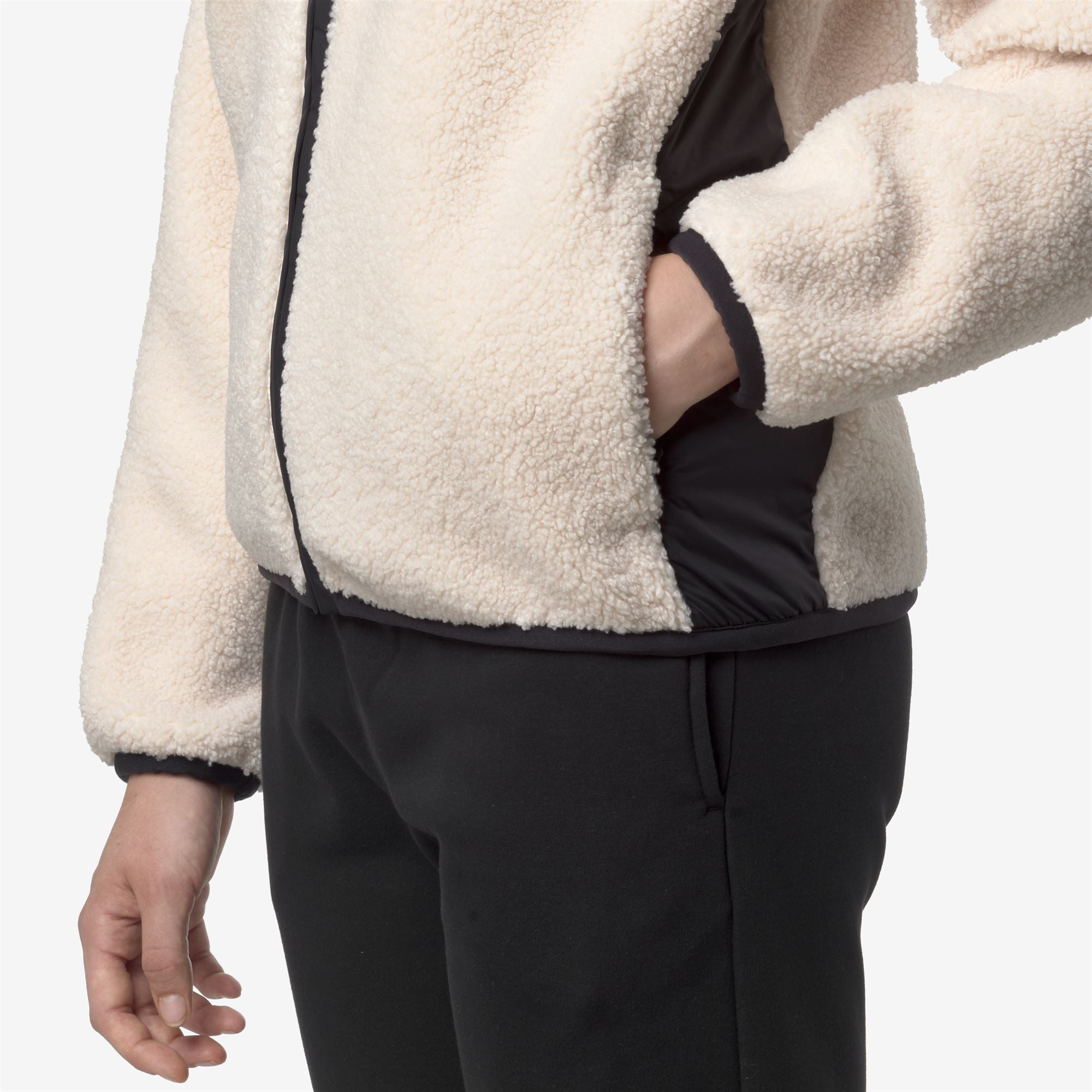 BERNARDINE 4.0 ORSETTO - Fleece - Jacket - Woman - BLACK PURE-ECRU