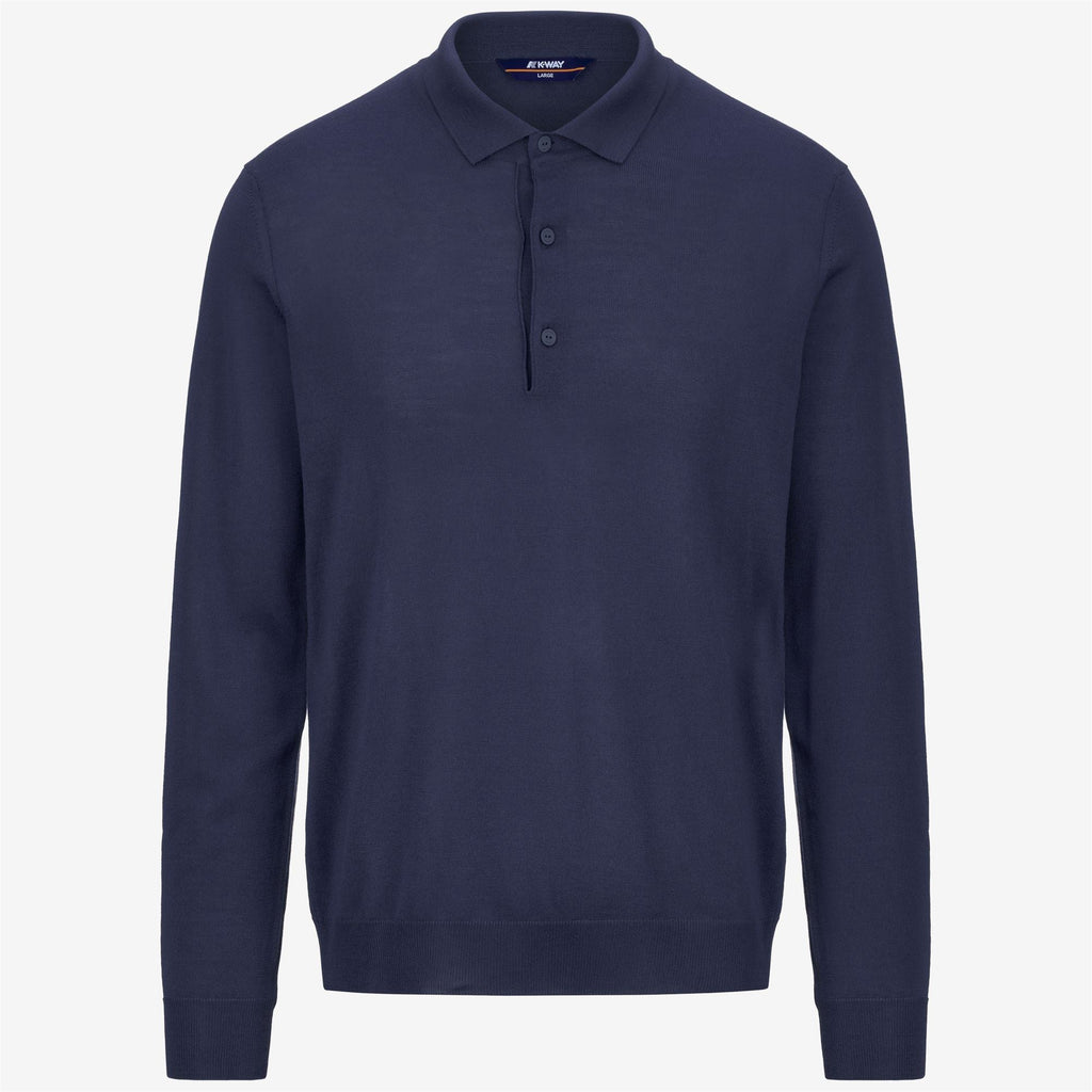REY WOOL MERINO BLEND - KNITWEAR - Pull Over - Man - BLUE INDIGO