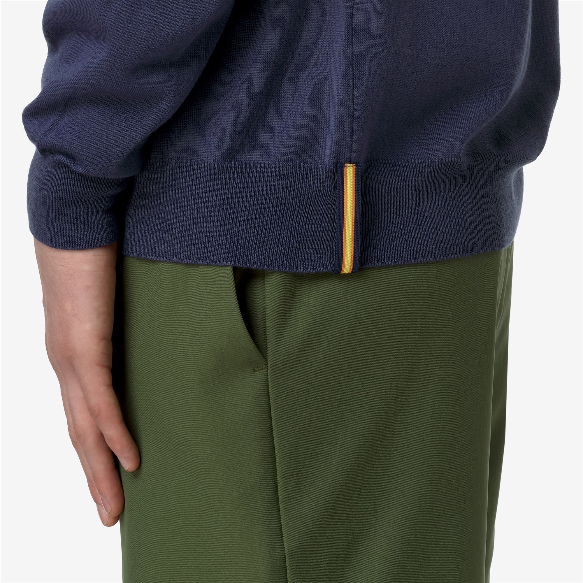 REY WOOL MERINO BLEND - KNITWEAR - Pull Over - Man - BLUE INDIGO