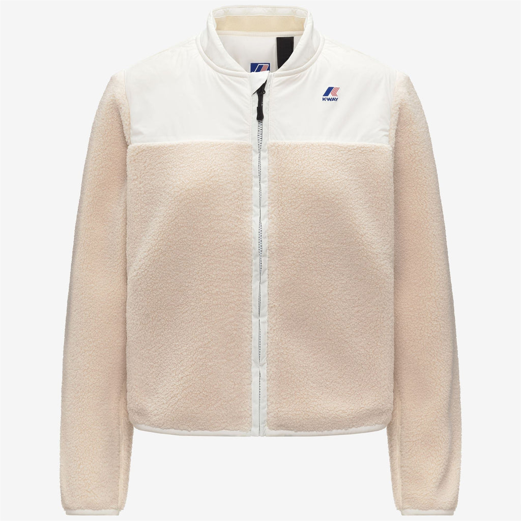 BERNARDINE 4.0 ORSETTO - Fleece - Jacket - Woman - WHITE GARDENIA-ECRU