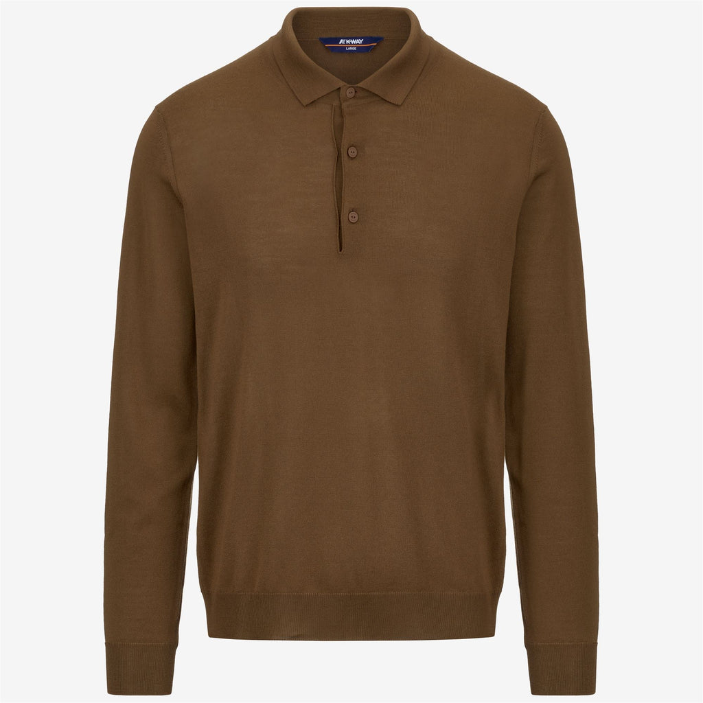 REY WOOL MERINO BLEND - KNITWEAR - Pull Over - Man - BROWN TOFFEE