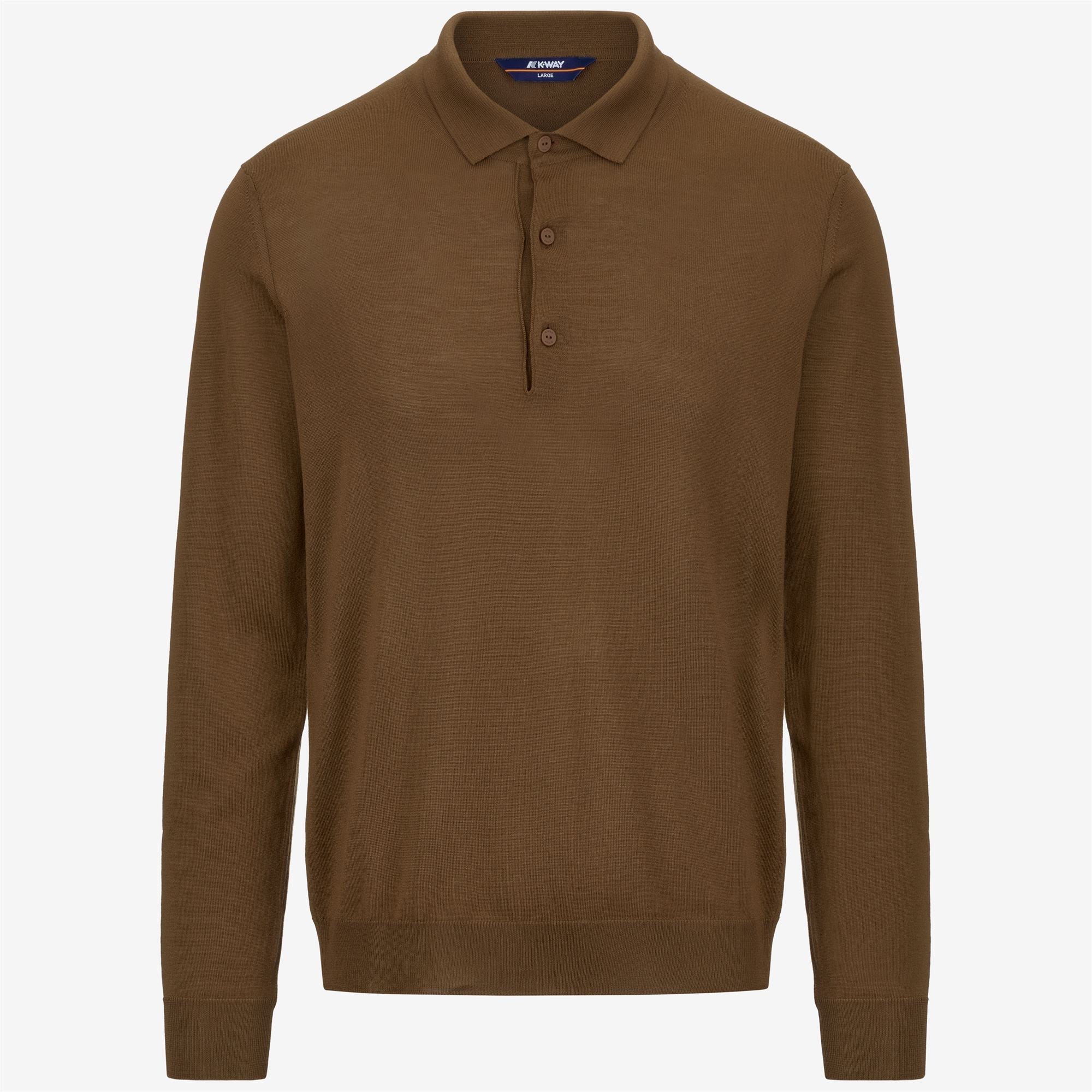 REY WOOL MERINO BLEND - KNITWEAR - Pull Over - Man - BROWN TOFFEE