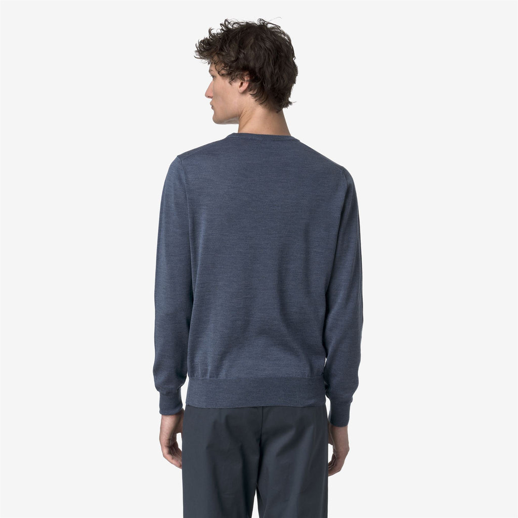 SEBASTIEN MERINO - KNITWEAR - Pull Over - Man - BLUE AVION MEL