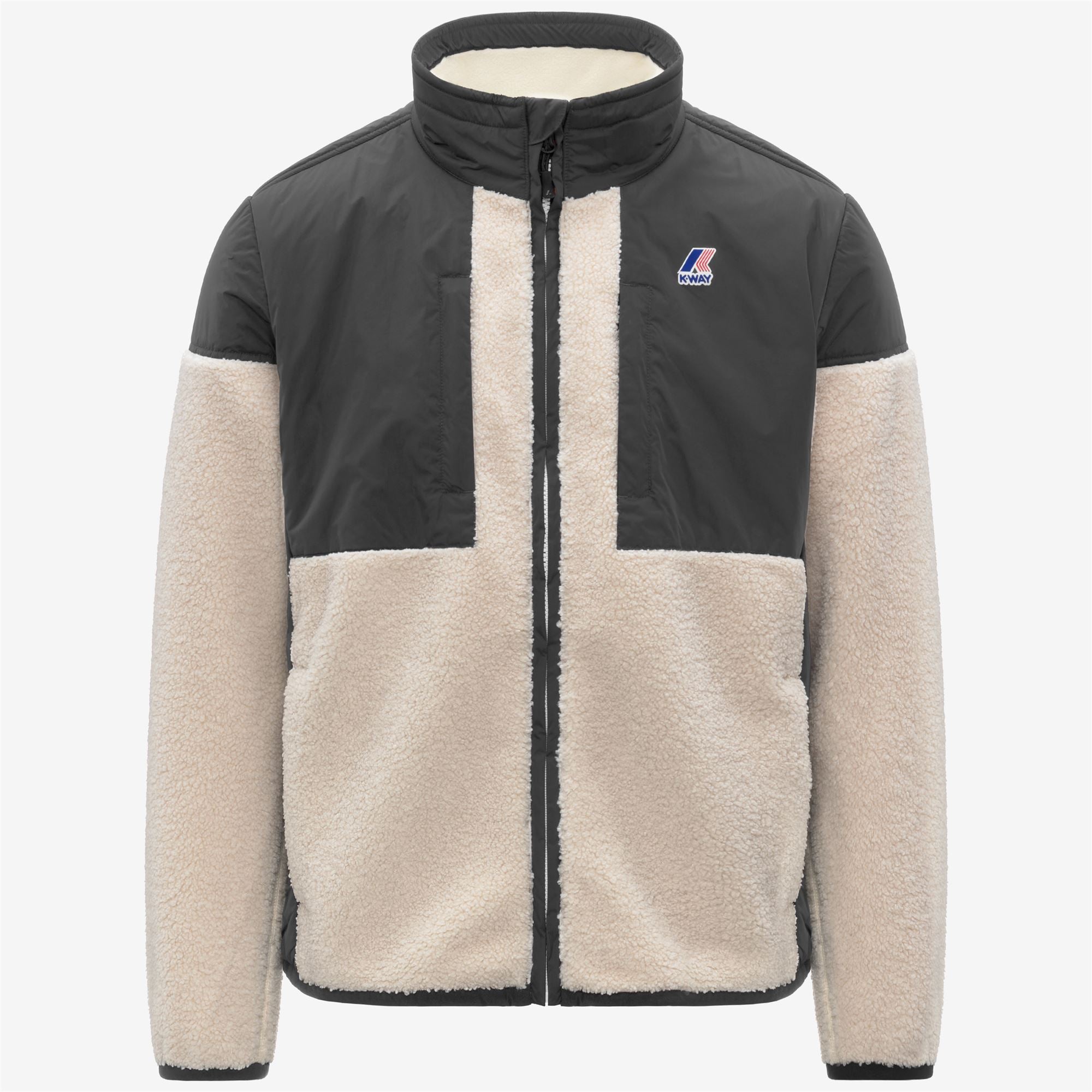 SIXTE 4.0 ORSETTO - Fleece - Jacket - Unisex - GREY SHADOW DK-ECRU