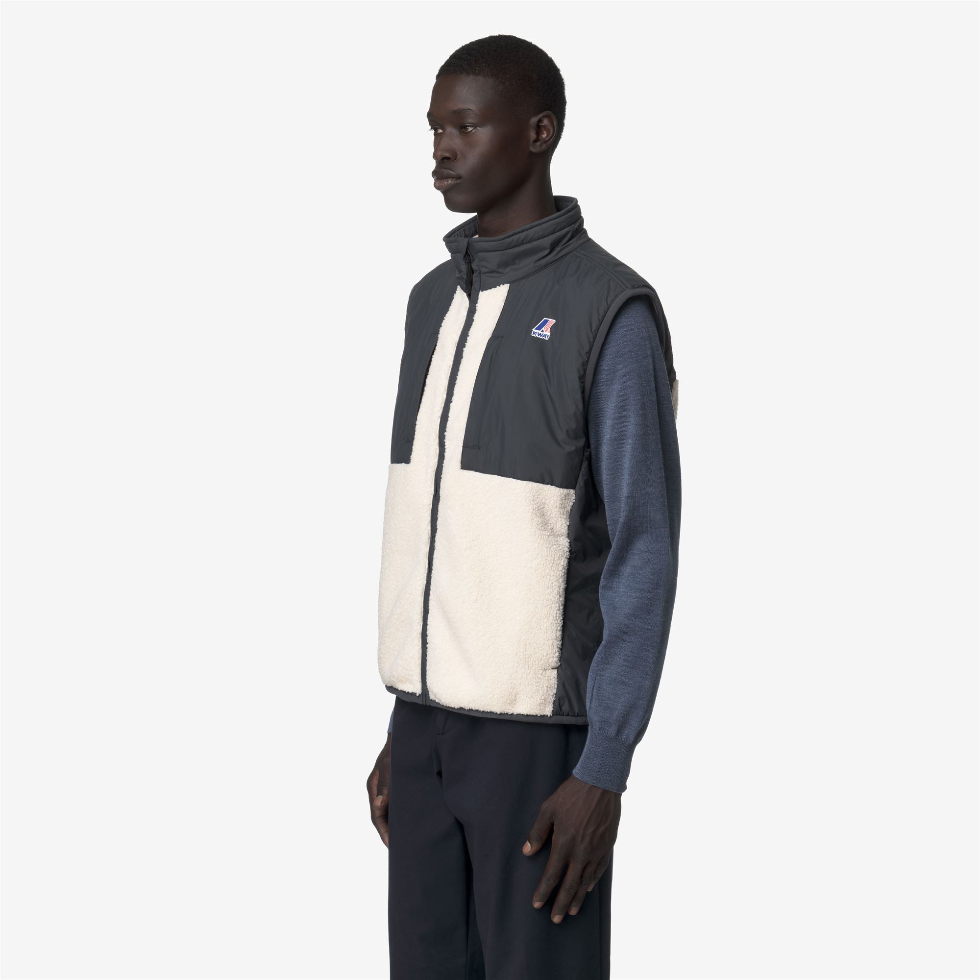 VITAL 4.0 ORSETTO - Fleece - Vest - Unisex - GREY SHADOW DK-ECRU