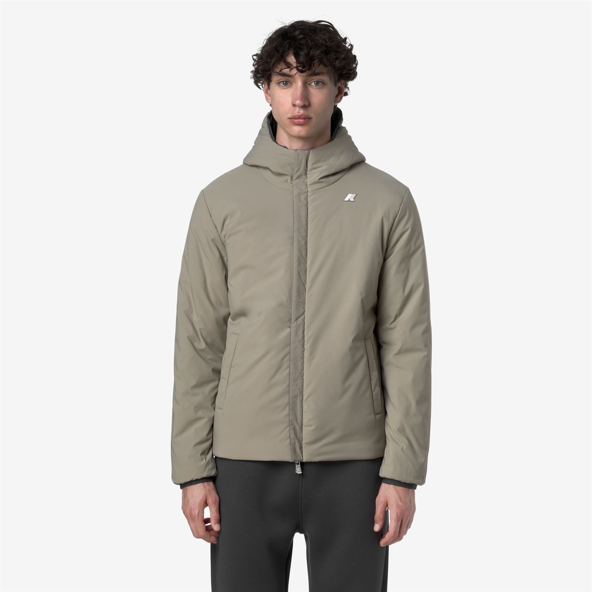 JACK ST WARM REVERSIBLE - Jackets - Short - Man - GREY SHADOW DK-GREEN OAK