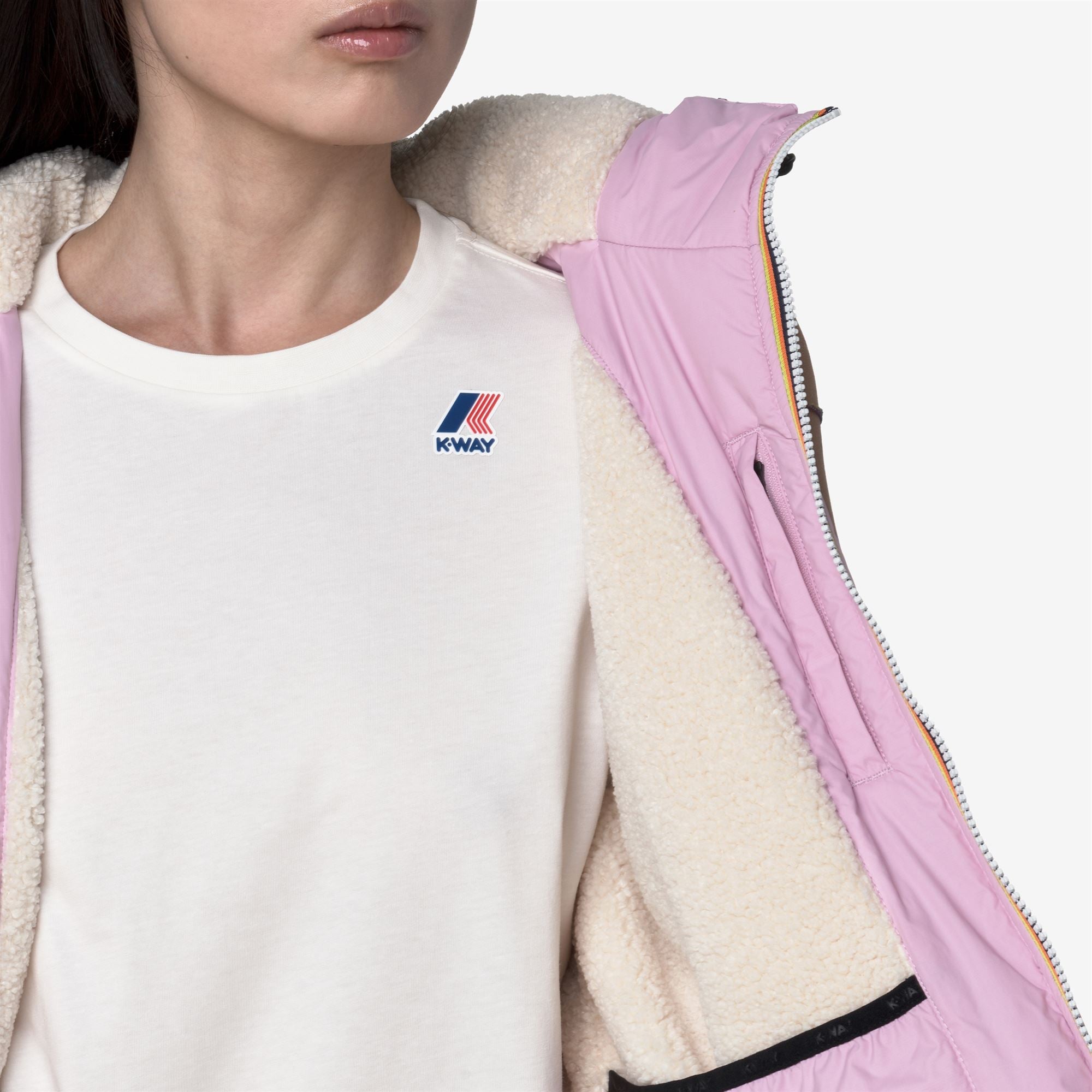LE VRAI 4.0 ALBINE ORSETTO - Jackets - Short - Woman - PINK LAVENDER