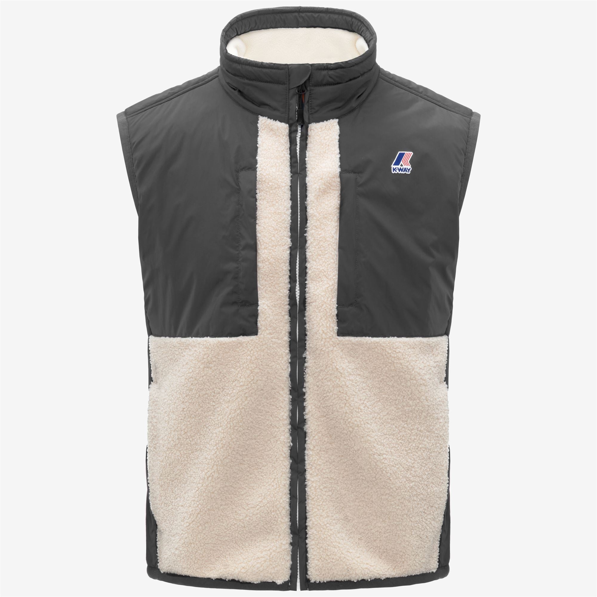 VITAL 4.0 ORSETTO - Fleece - Vest - Unisex - GREY SHADOW DK-ECRU