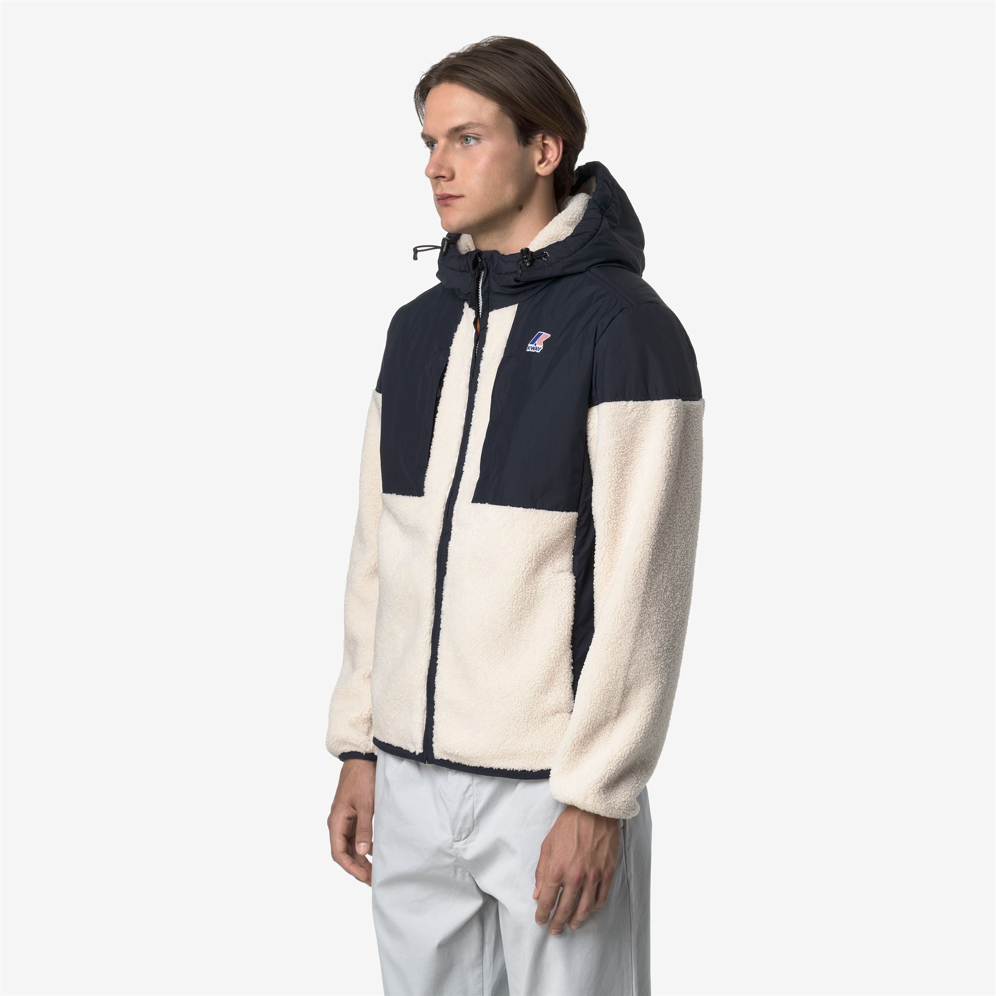 SAMSON 4.0 ORSETTO - Fleece - Hoodie Full Zip - Unisex - BLUE DEPTH-ECRU