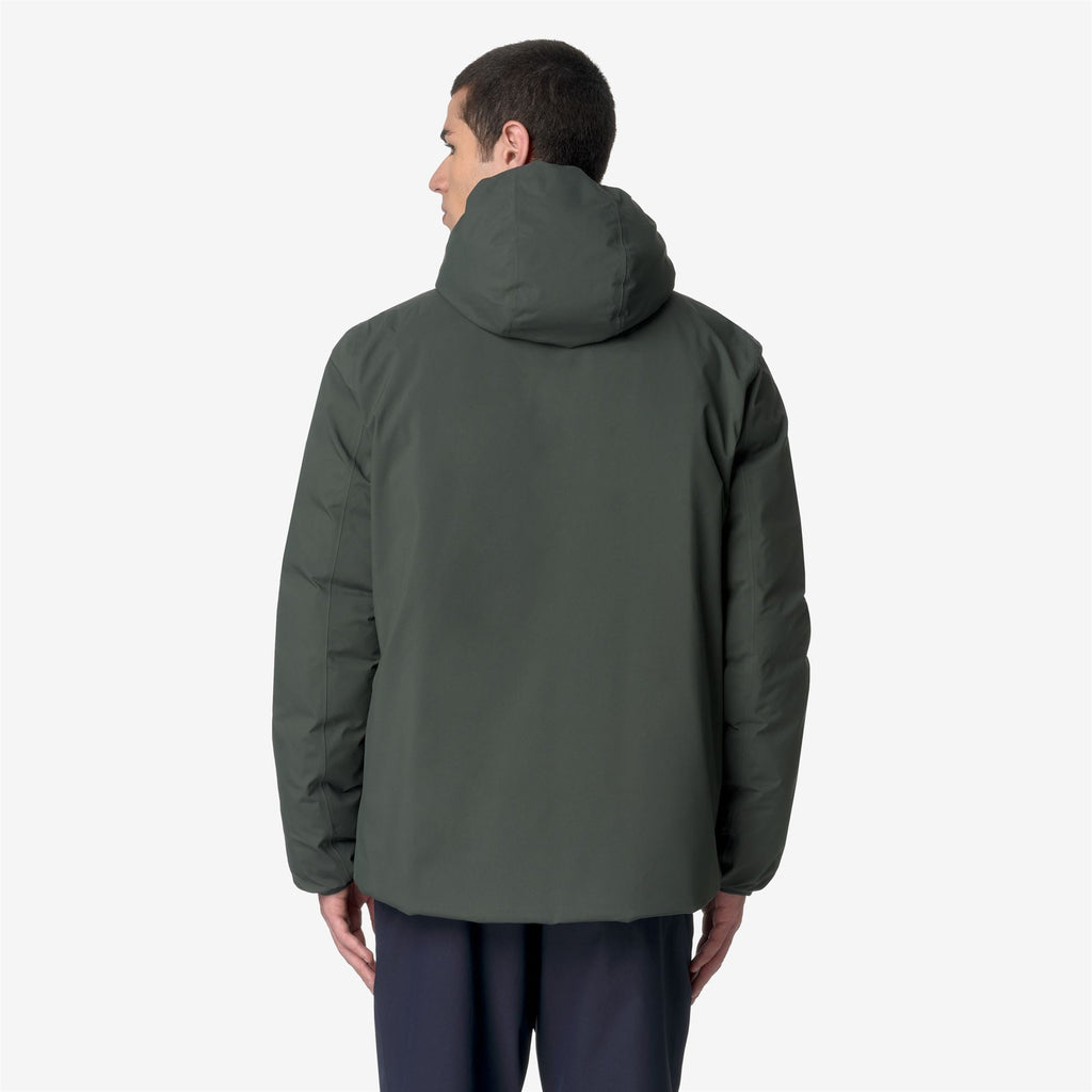 JACK ST THERMO REVERSIBLE - Jackets - Short - Man - GREEN BLACKISH-RED POMPEIAN