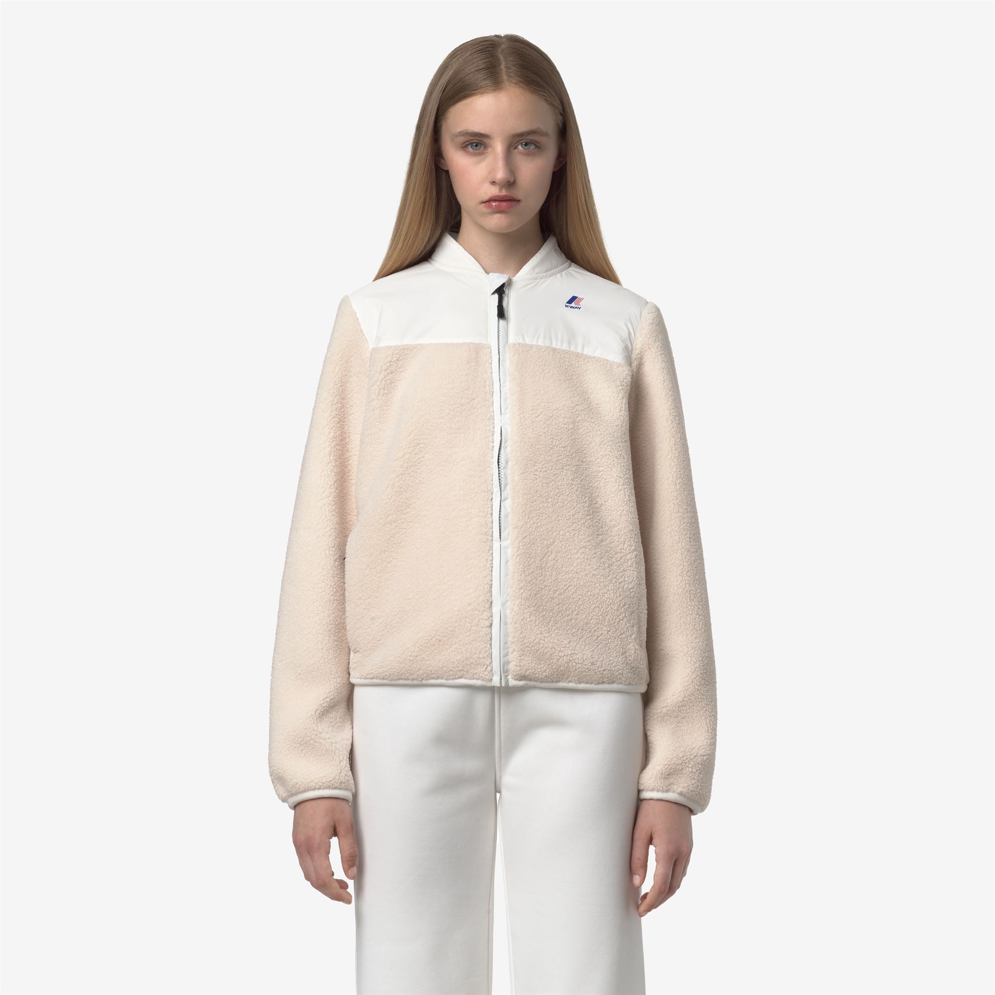BERNARDINE 4.0 ORSETTO - Fleece - Jacket - Woman - WHITE GARDENIA-ECRU