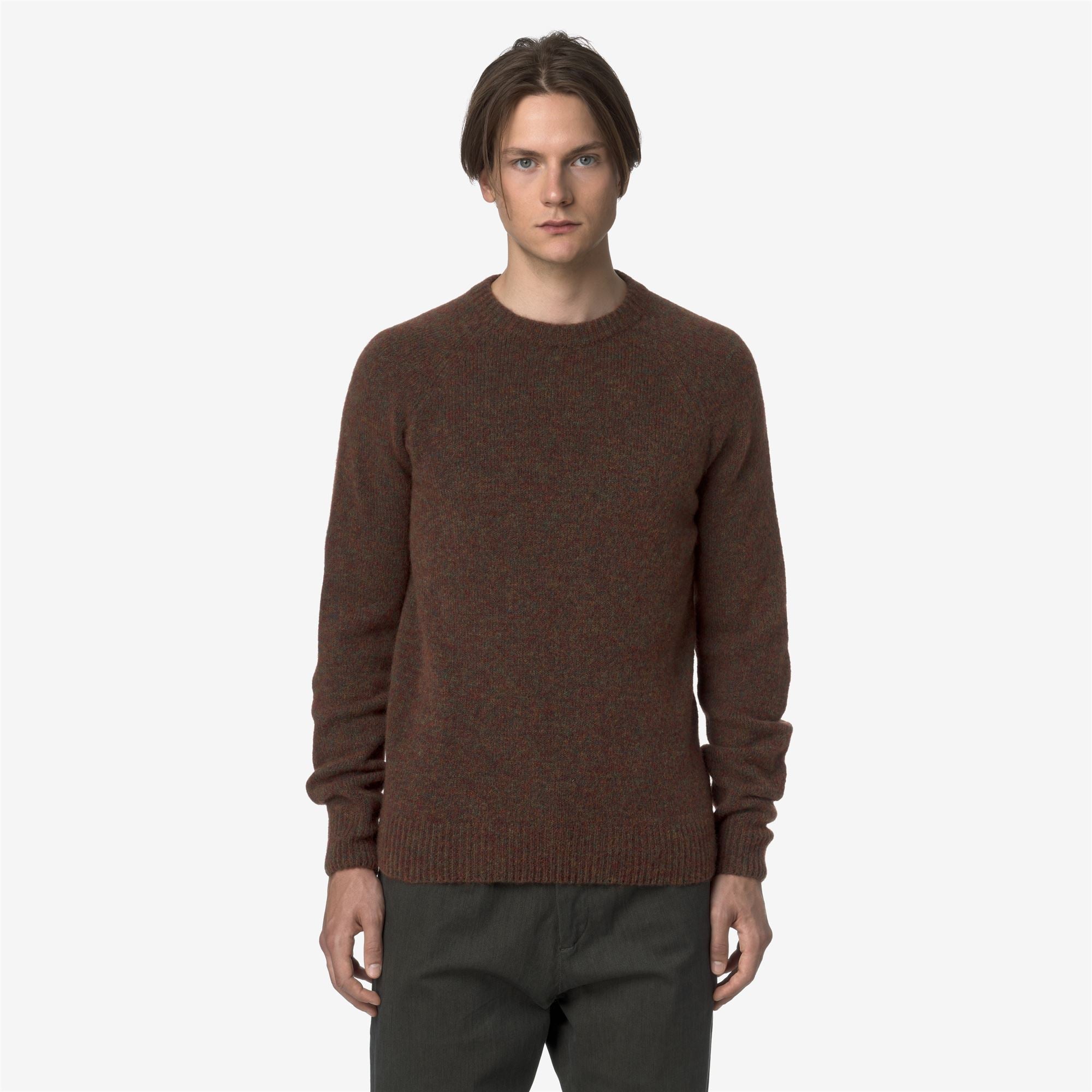RENOULT - KNITWEAR - Pull Over - Man - BROWN COFFEE MIX