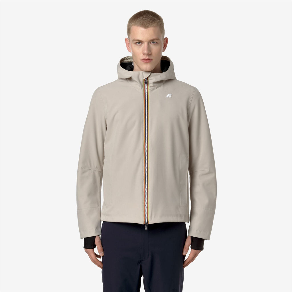 JACKO BONDED - Jackets - Short - Man - BEIGE G-BLUE D
