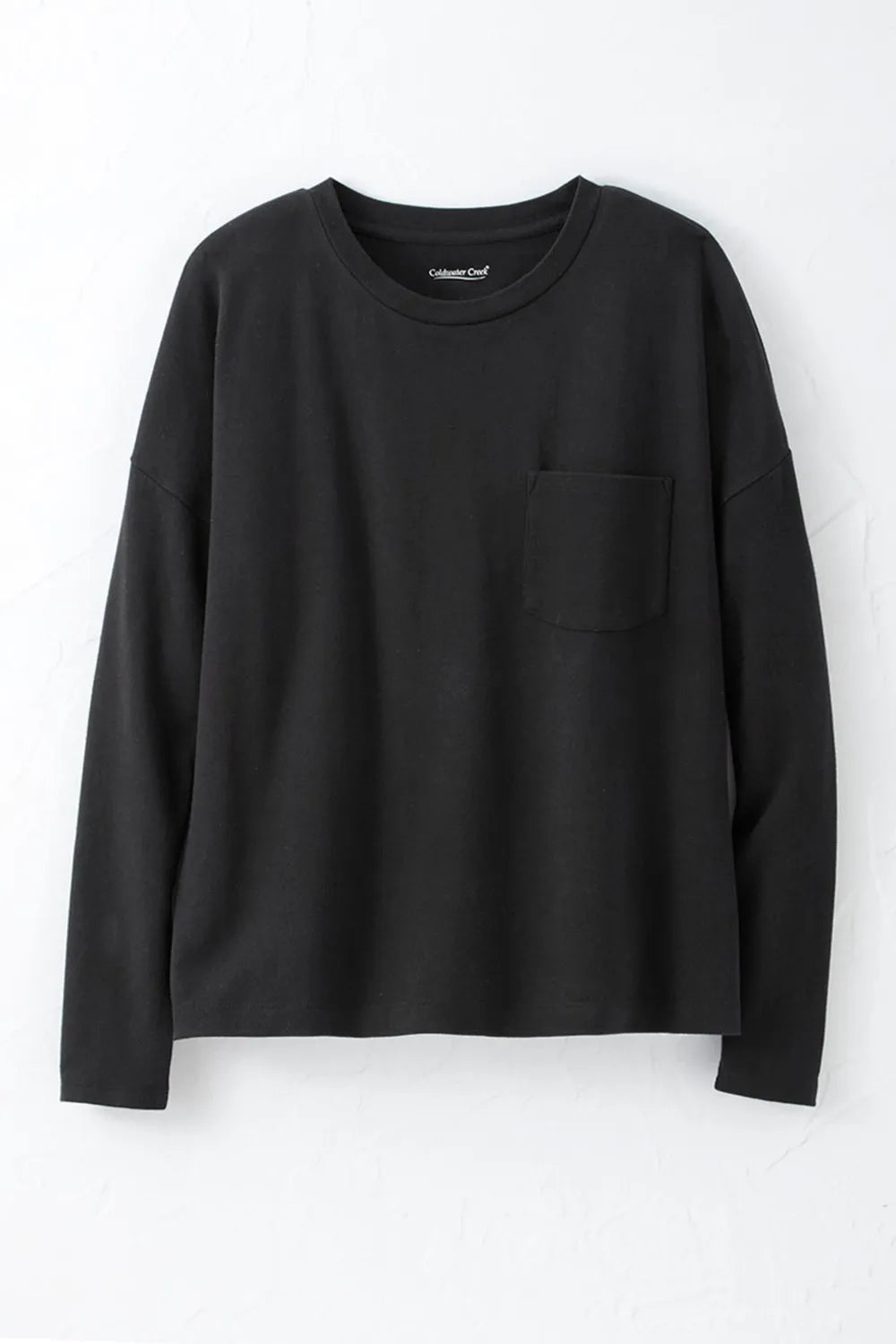 #BestCottonTM Long Sleeve Boxy Pocket Tee