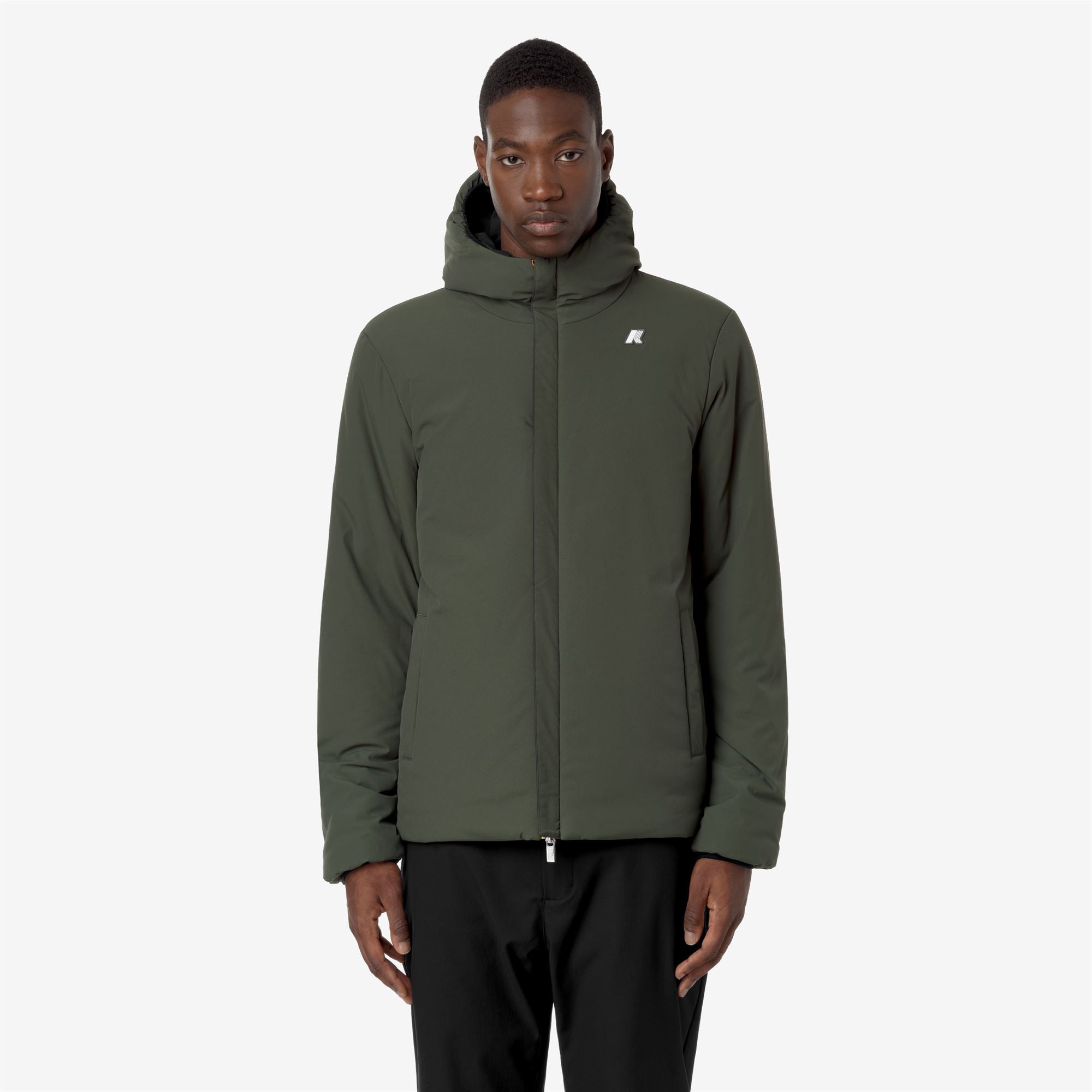 JACK ST WARM REVERSIBLE - Jackets - Short - Man - BLACK PURE-GREEN BLACKISH