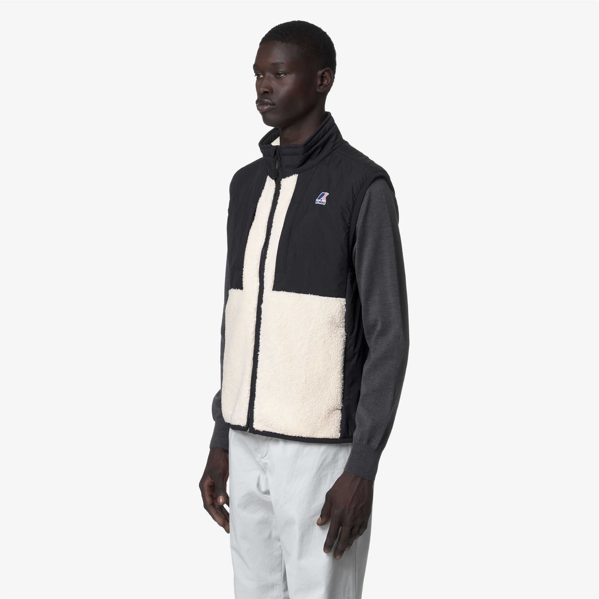 VITAL 4.0 ORSETTO - Fleece - Vest - Unisex - BLACK PURE-ECRU