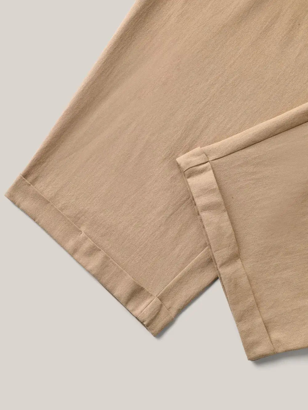 Belted Smocked Straight-Leg Pants