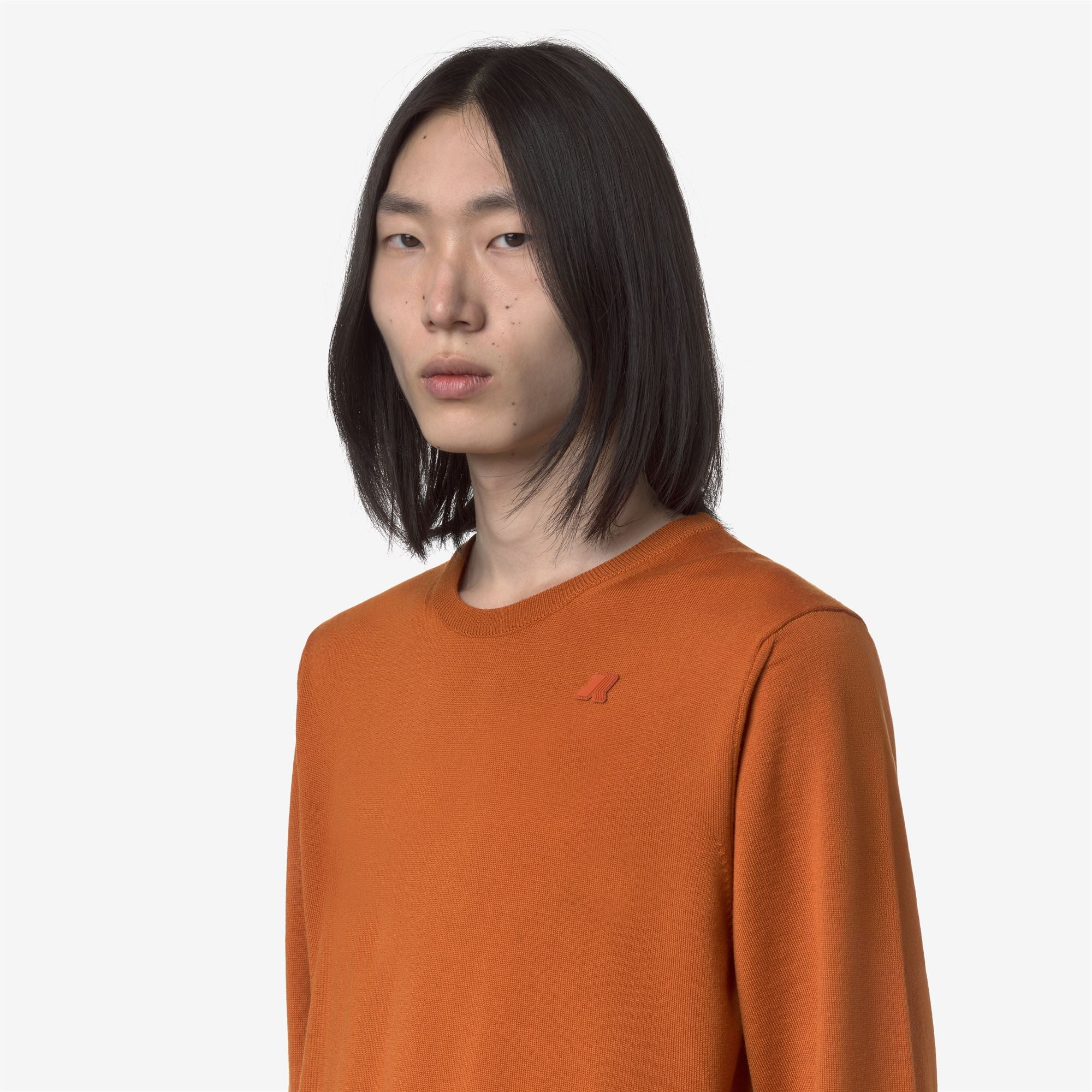 SEBASTIEN MERINO - KNITWEAR - Pull Over - Man - ORANGE RUST