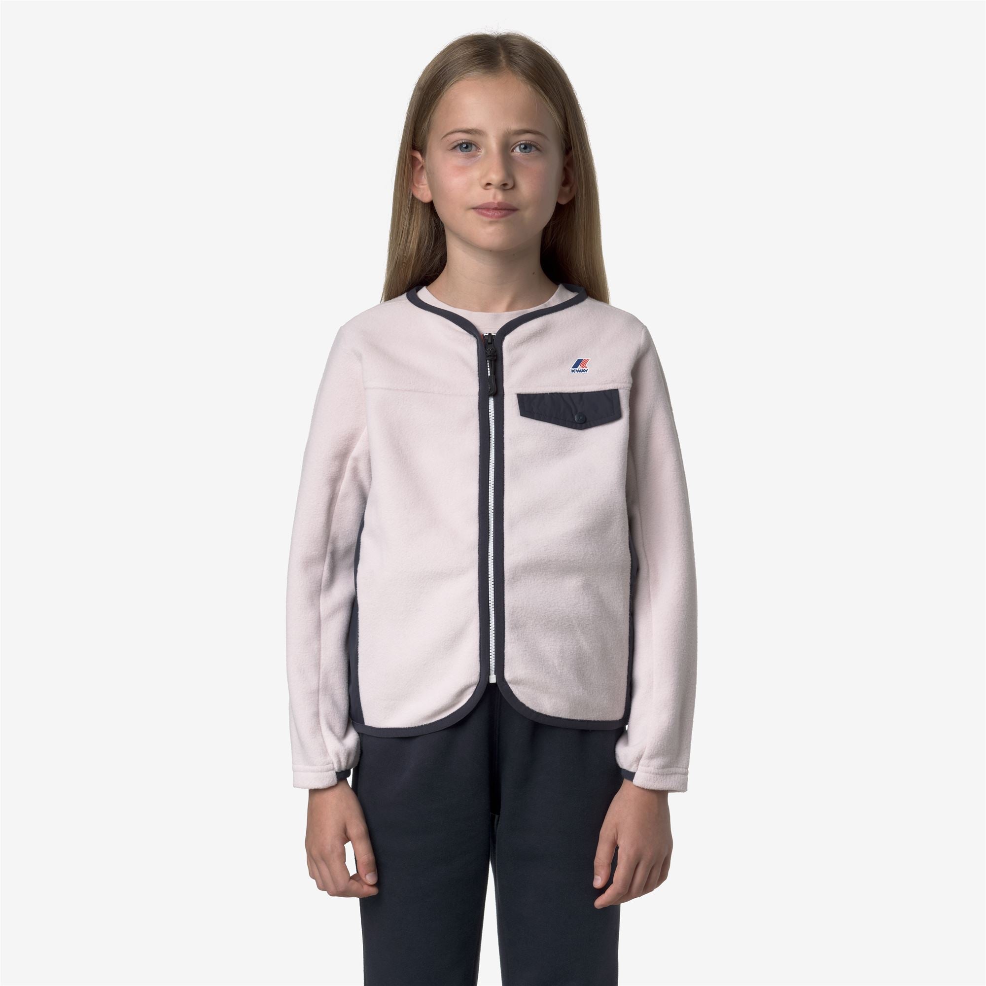 P. ARISTIDE 4.0 POLAR - Fleece - Jacket - Girl - ROSE HUSHED-BLUE DEPTH