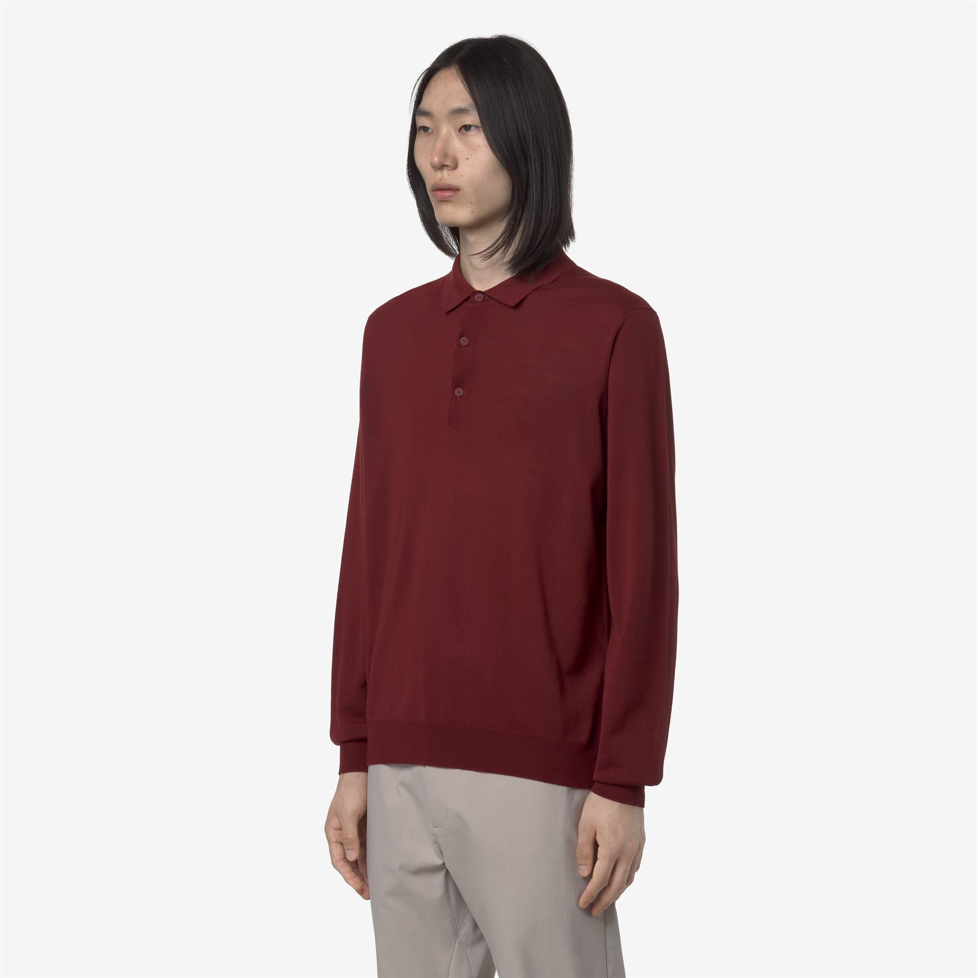 REY WOOL MERINO BLEND - KNITWEAR - Pull Over - Man - RED SYRAH