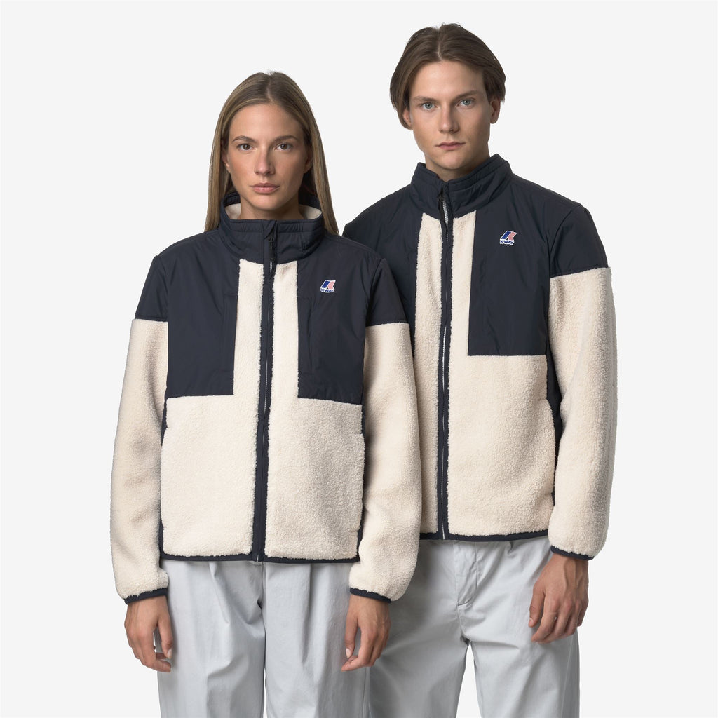 SIXTE 4.0 ORSETTO - Fleece - Jacket - Unisex - BLUE DEPTH-ECRU