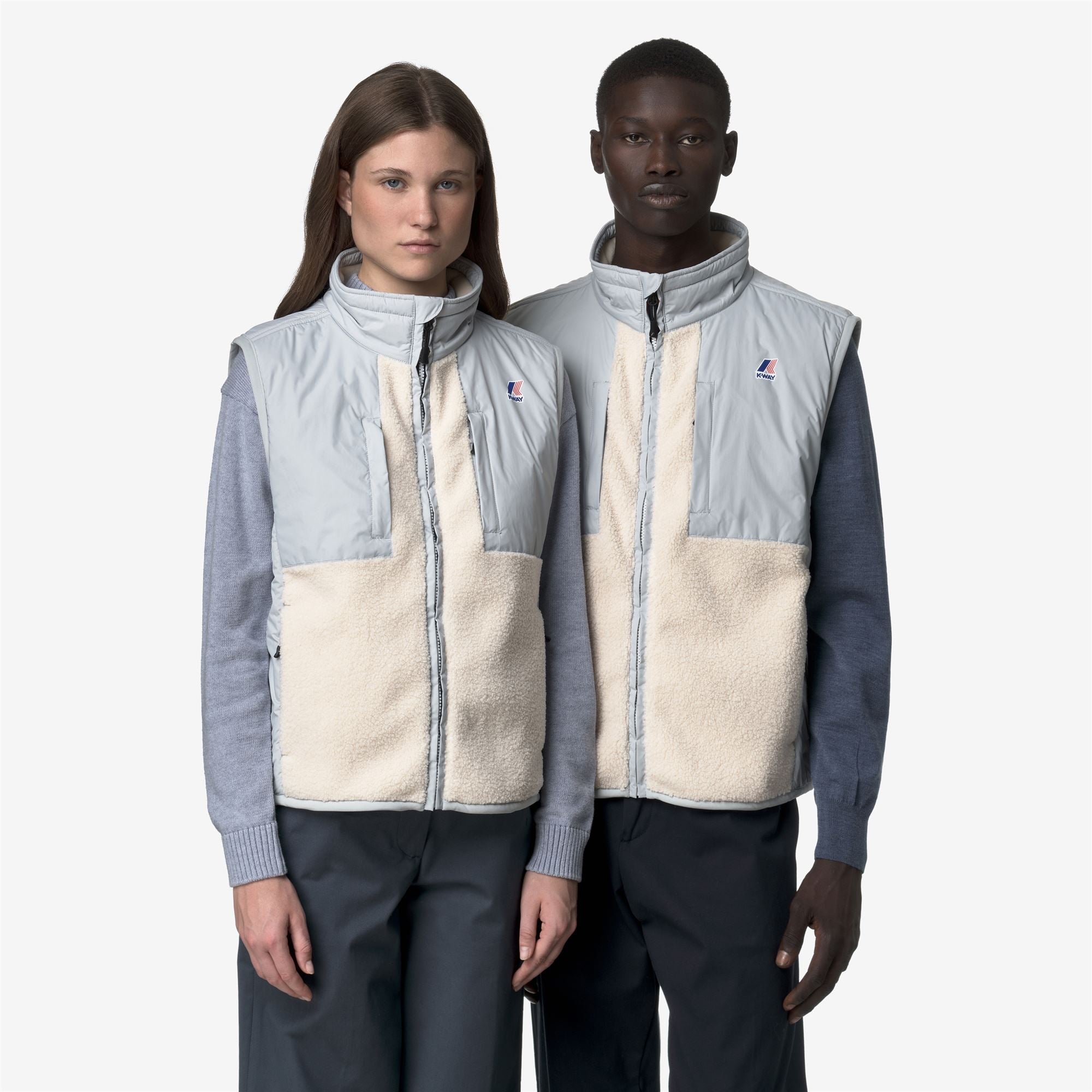 VITAL 4.0 ORSETTO - Fleece - Vest - Unisex - GREY-ECRU