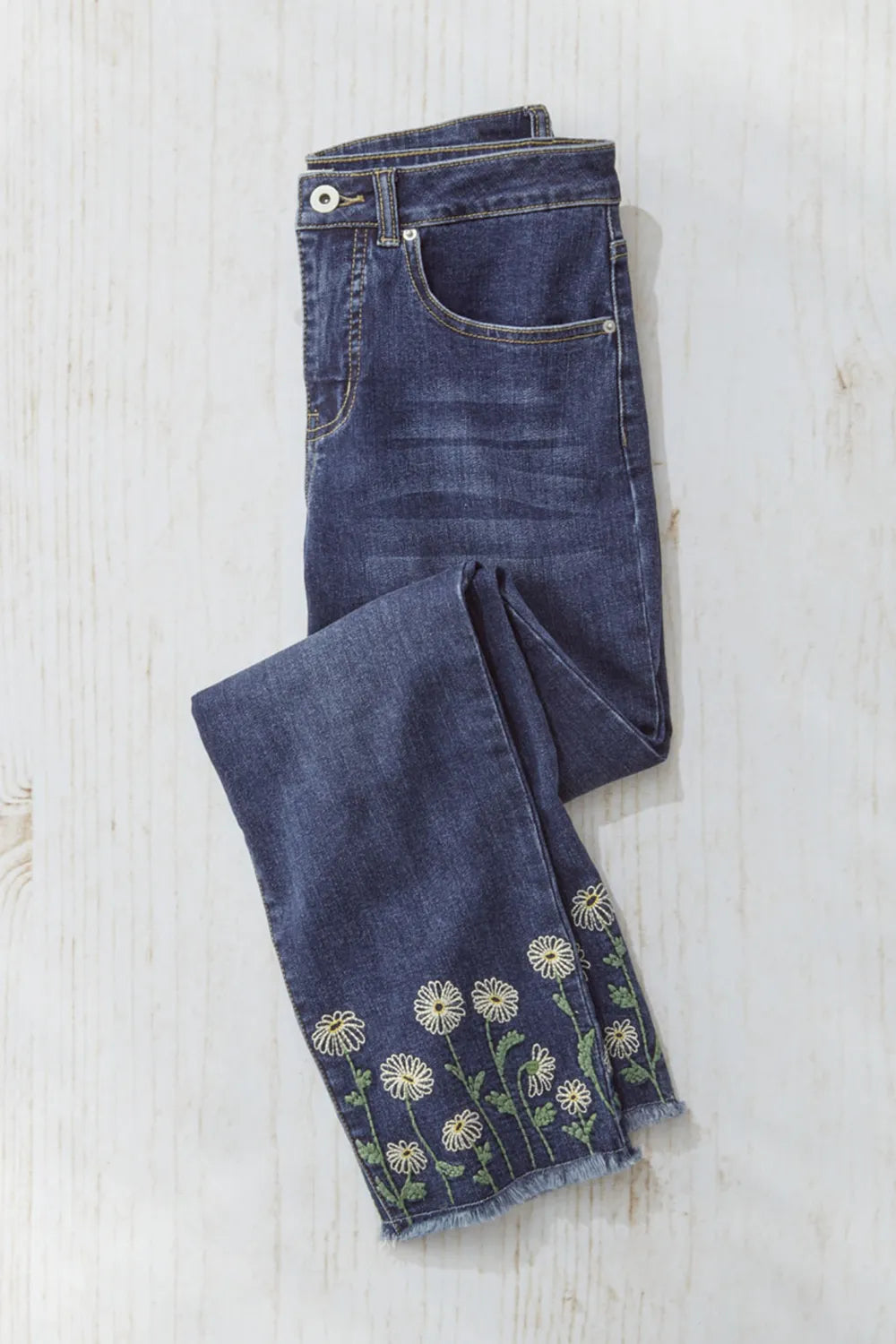 Artful Daisies Ankle Jeans