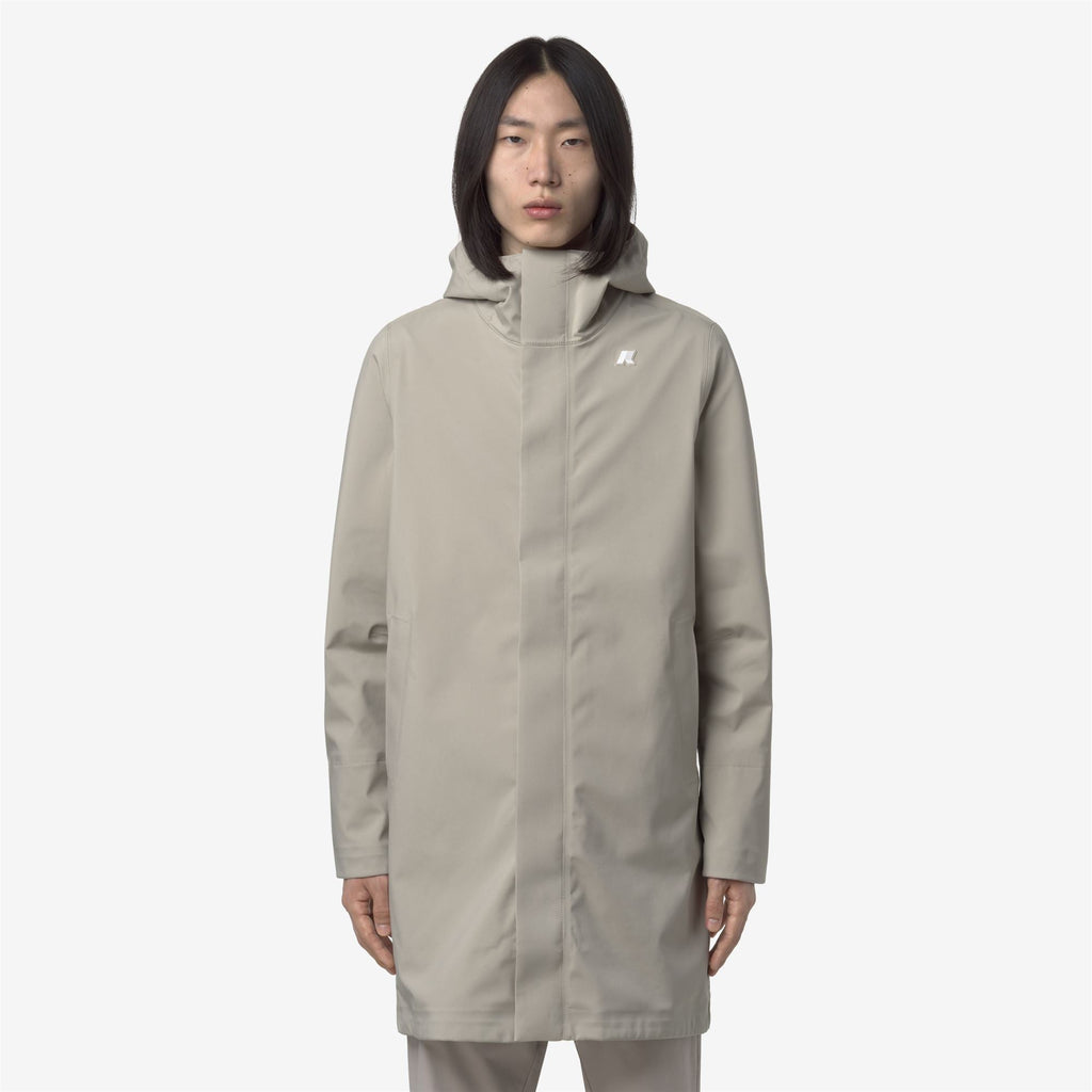 THOMAS BONDED - Jackets - Long - Man - BEIGE CASHMERE-BLUE DEPTH