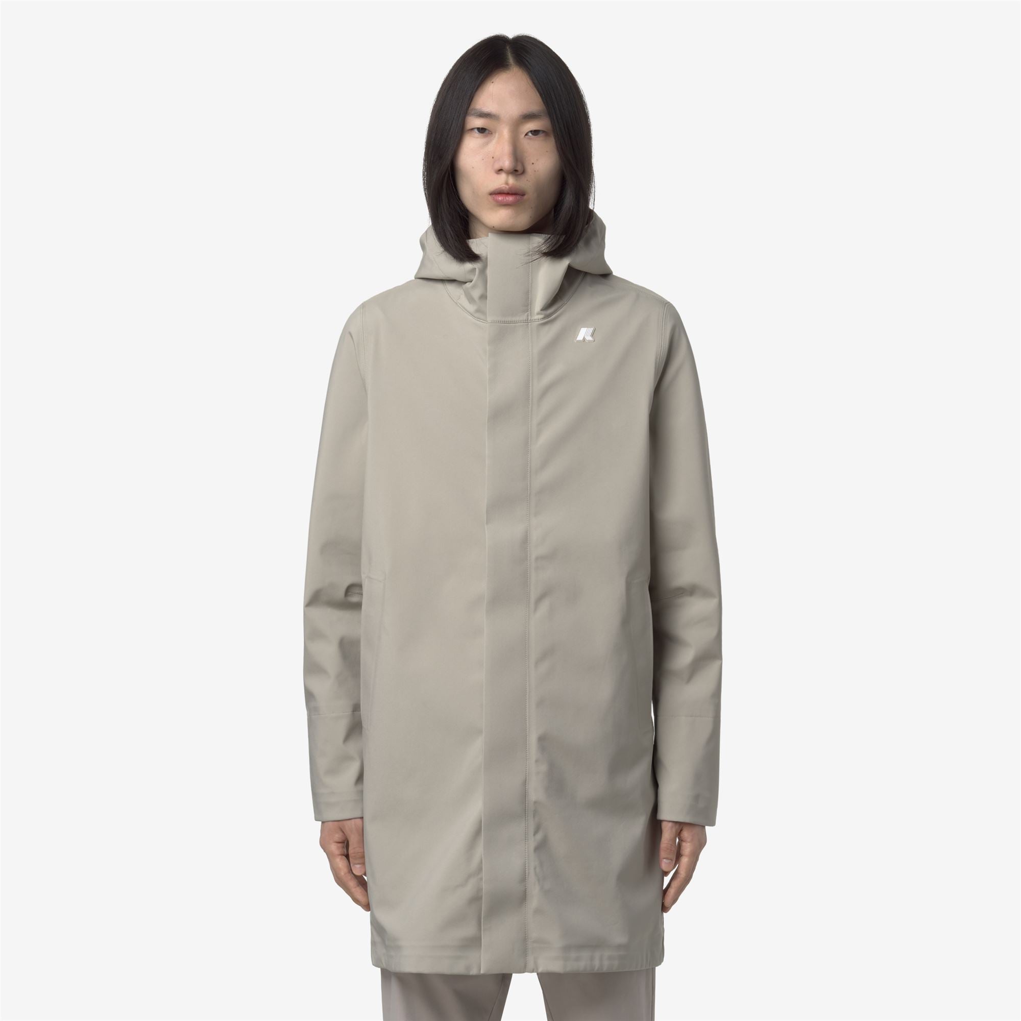 THOMAS BONDED - Jackets - Long - Man - BEIGE CASHMERE-BLUE DEPTH