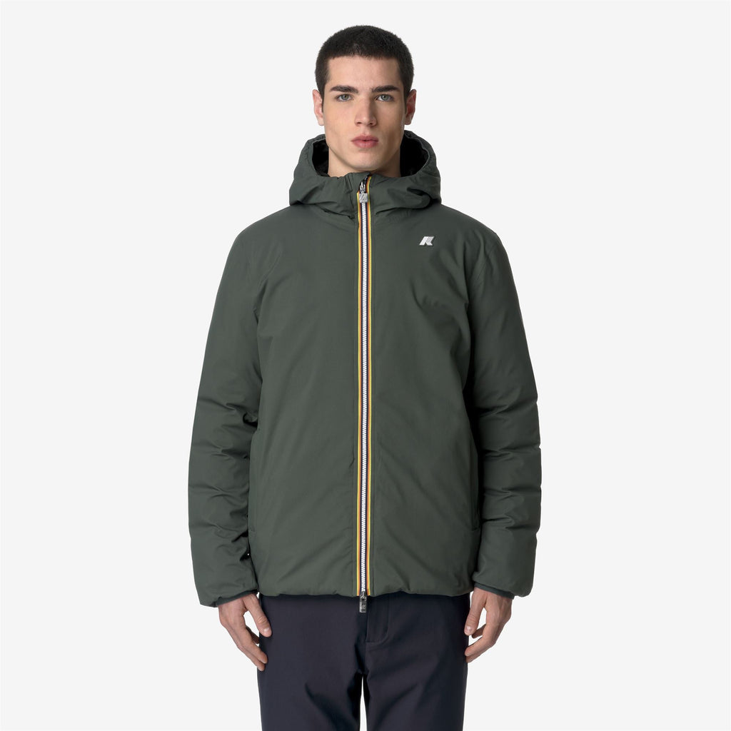 JACK ST THERMO REVERSIBLE - Jackets - Short - Man - GREEN BLACKISH-BLACK PURE
