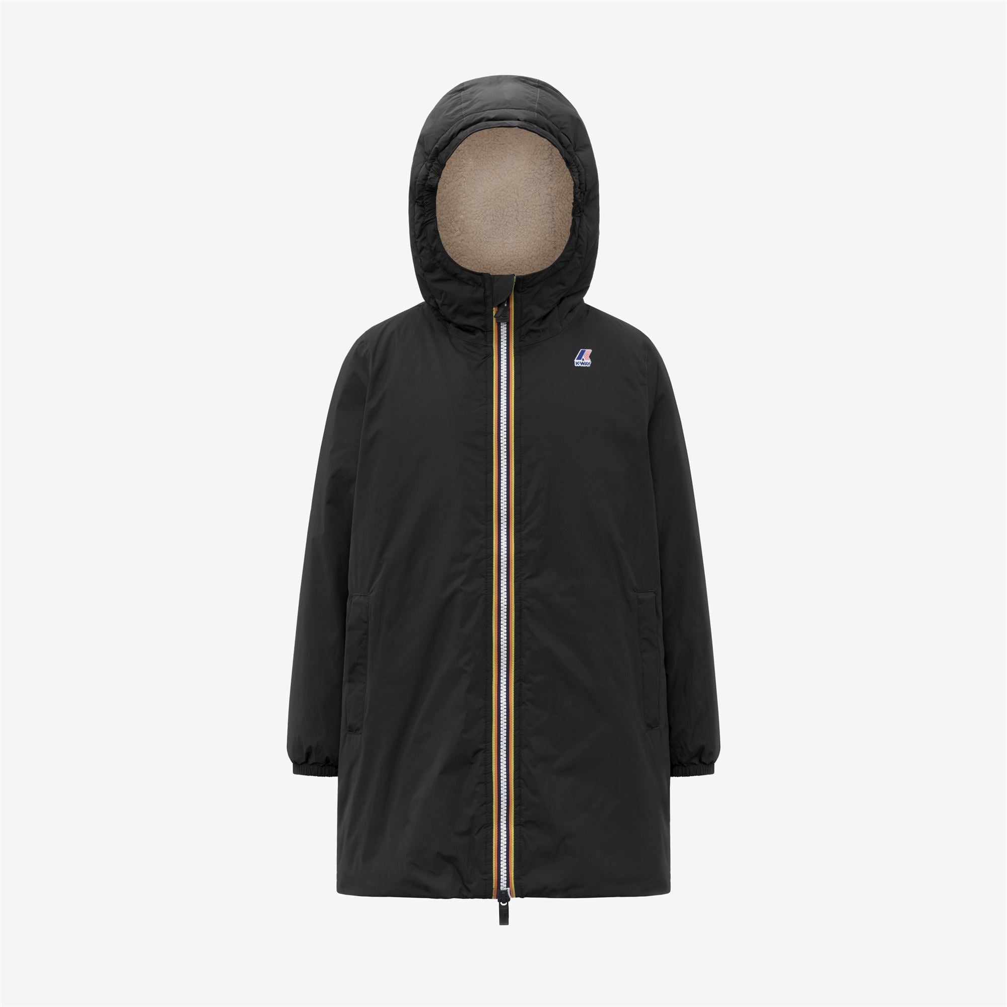P. LE VRAI 4.0 EIFFEL ORSETTO - Jackets - 3/4 LENGTH - Kid unisex - BLACK PURE