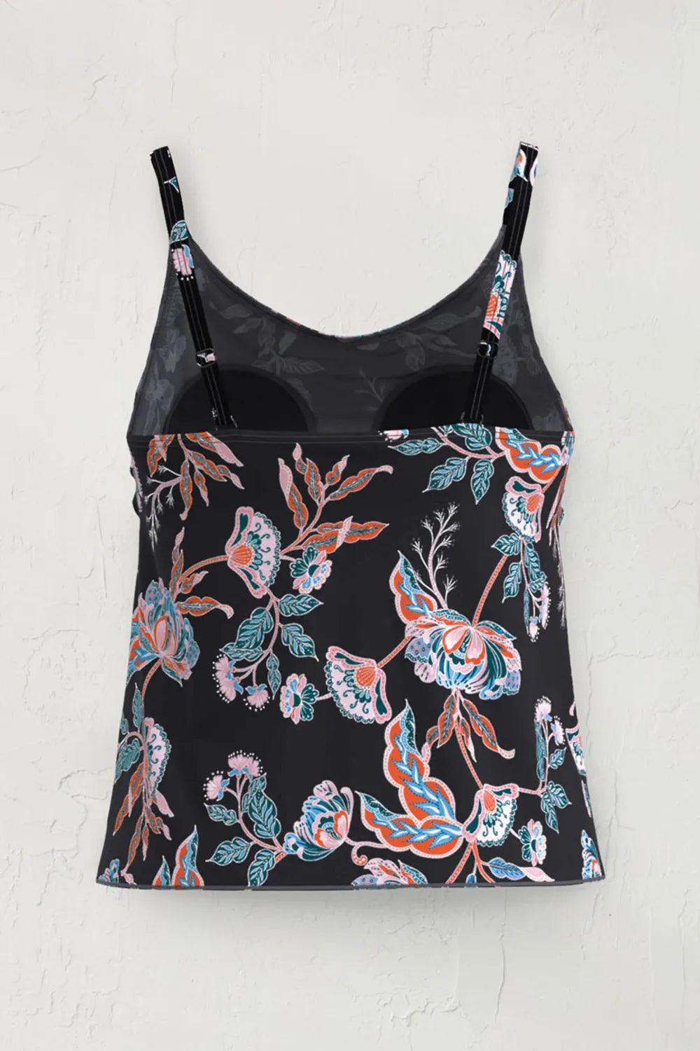 Batik Floral Tulip-Hem Tankini Top
