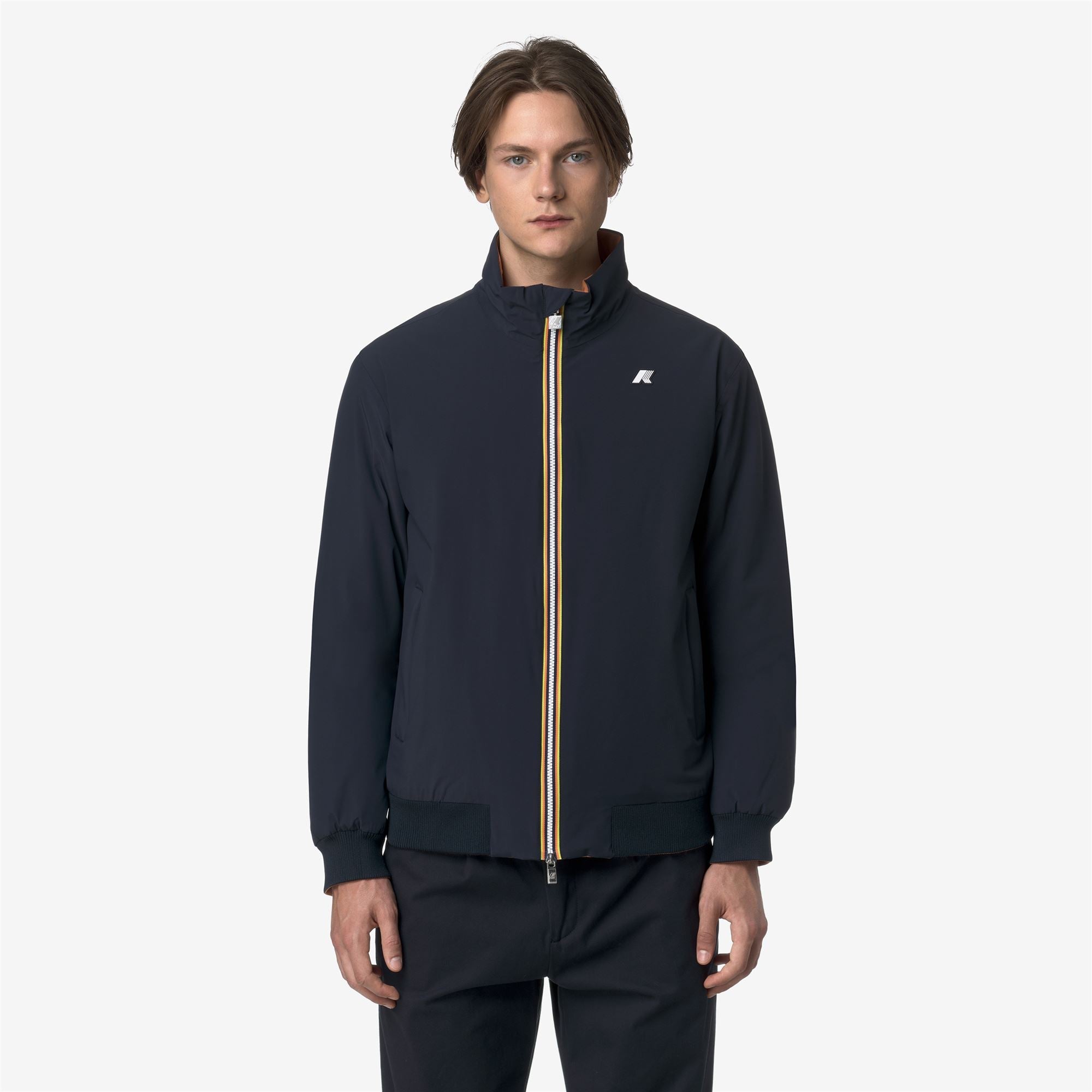 ARSENE ST WARM REVERSIBLE - Jackets - Short - Man - BLUE DEPTH-ORANGE ADOBE