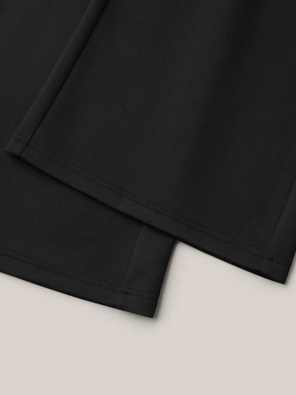 Stretchy Waist Zipper Pocket Flared Pants