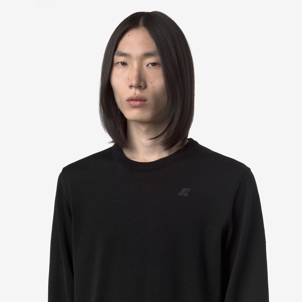 SEBASTIEN MERINO - KNITWEAR - Pull Over - Man - BLACK PURE