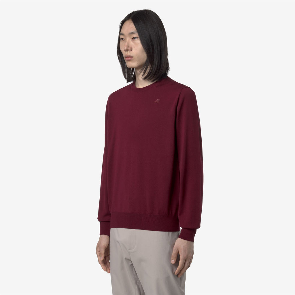 SEBASTIEN MERINO - KNITWEAR - Pull Over - Man - RED RODODENDRO