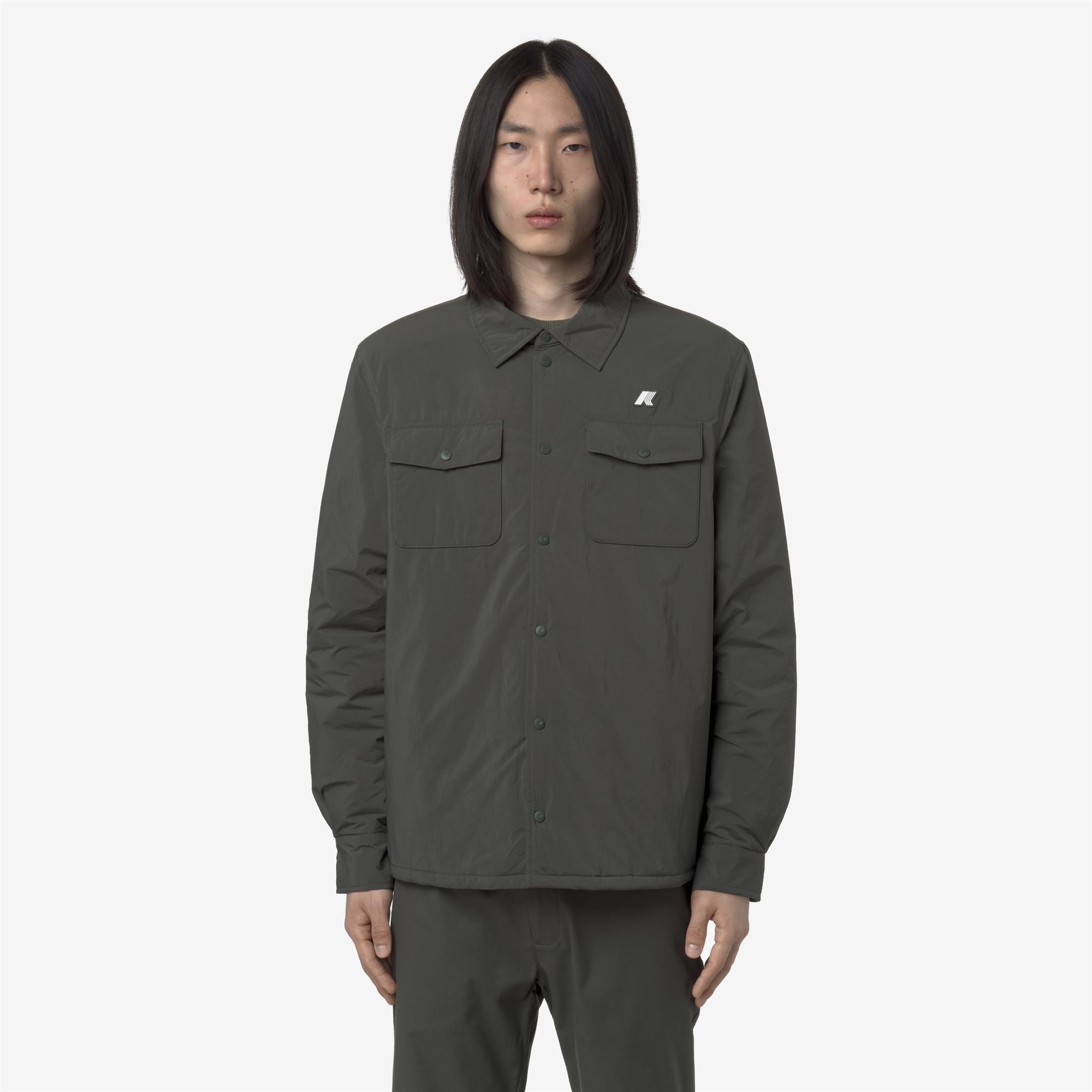 UMBERT PLAIN WARM - Jackets - Short - Man - GREEN BLACKISH