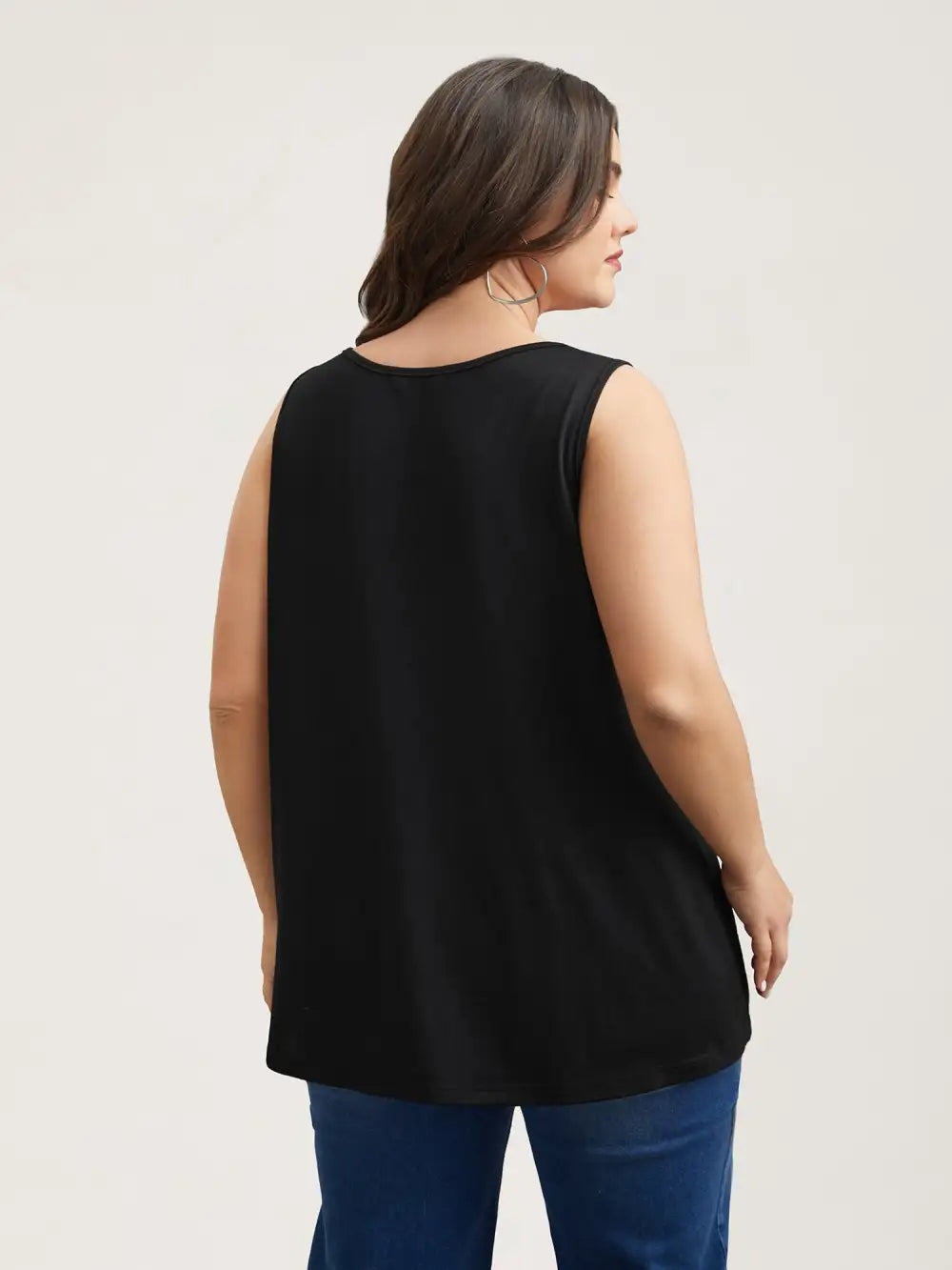 Sheer Lace Color Contrast Button Vest