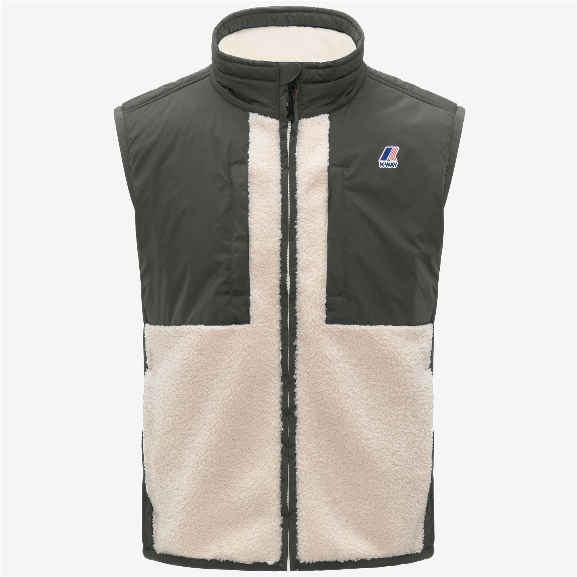 VITAL 4.0 ORSETTO - Fleece - Vest - Unisex - GREEN BLACKISH--ECRU