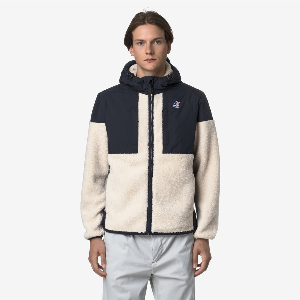 SAMSON 4.0 ORSETTO - Fleece - Hoodie Full Zip - Unisex - BLUE DEPTH-ECRU