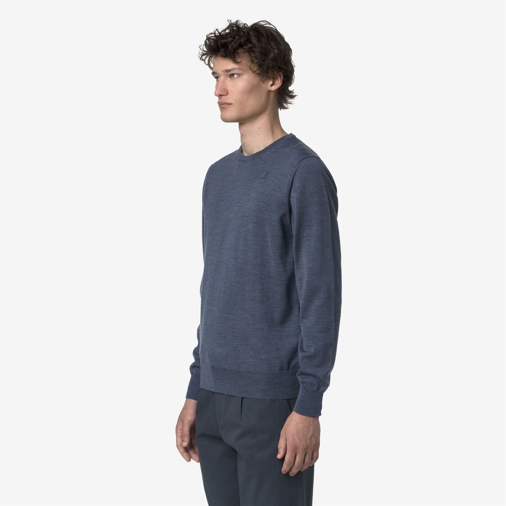 SEBASTIEN MERINO - KNITWEAR - Pull Over - Man - BLUE AVION MEL