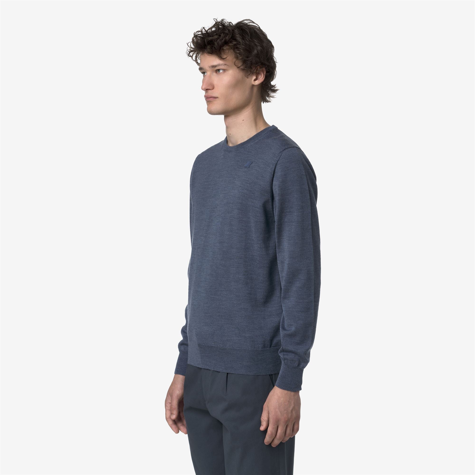 SEBASTIEN MERINO - KNITWEAR - Pull Over - Man - BLUE AVION MEL