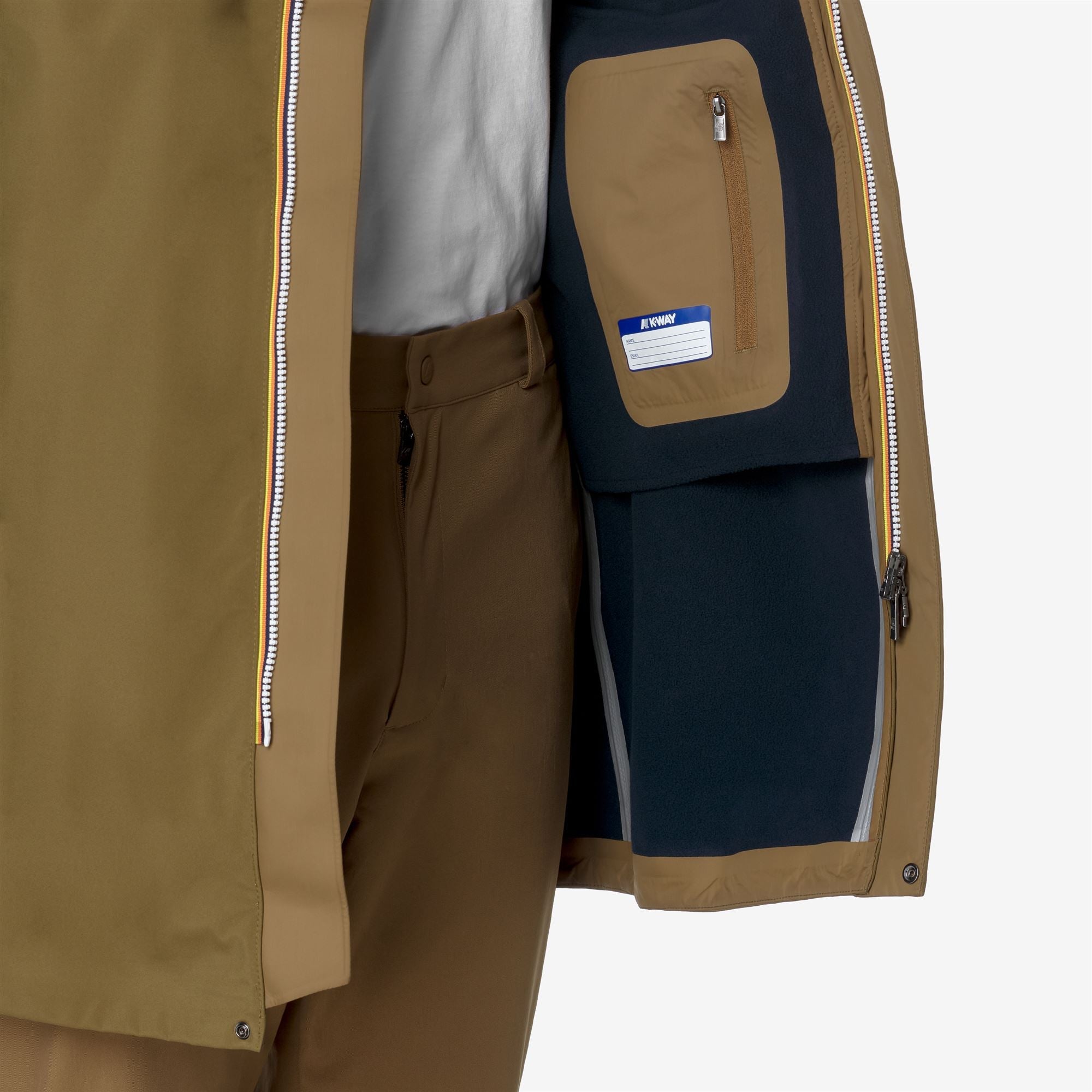 THOMAS BONDED - Jackets - Long - Man - BROWN CORDA-BLUE DEPTH
