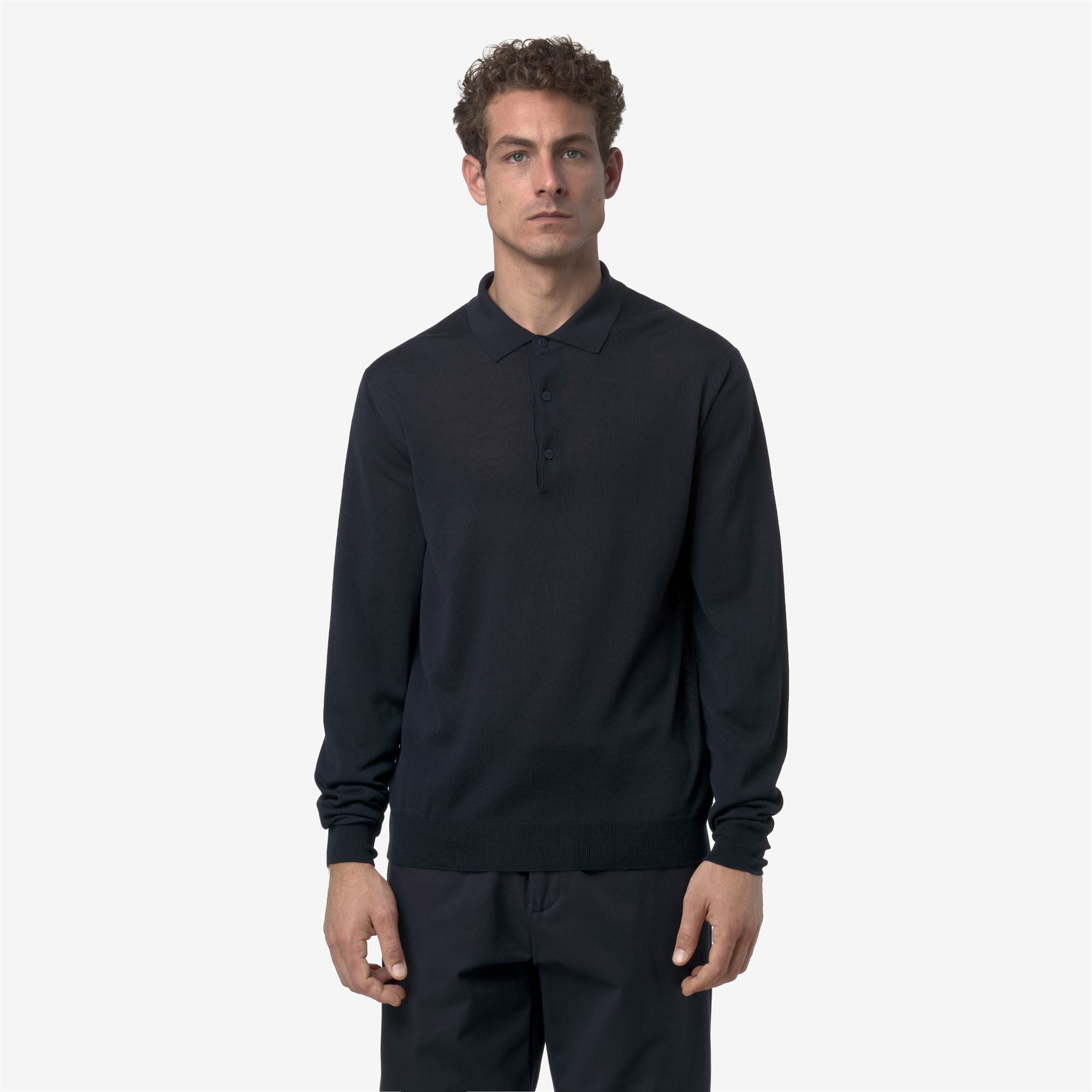 REY WOOL MERINO BLEND - KNITWEAR - Pull Over - Man - BLUE DEPTH