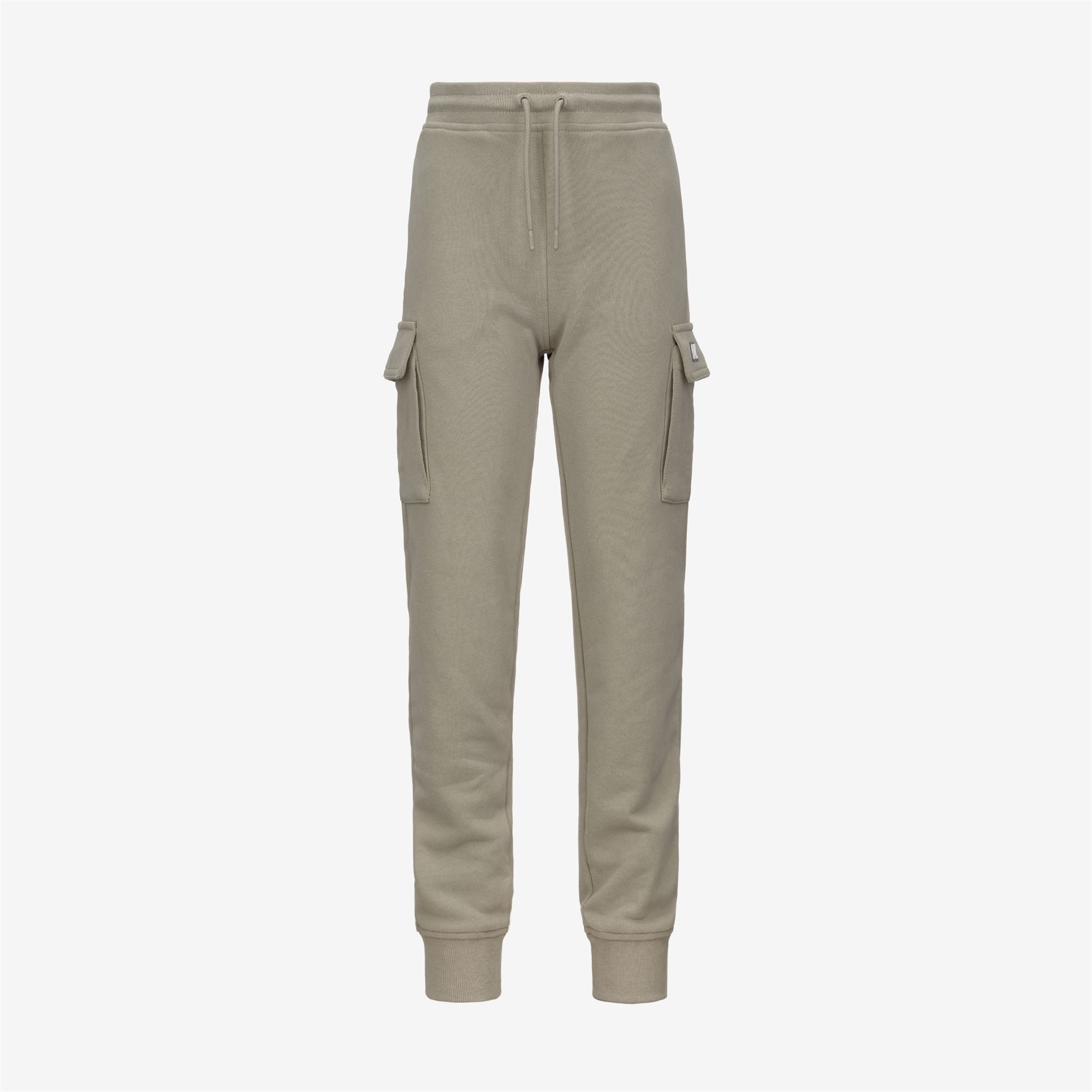 P. MICK FLEECE PEACH - Pants - Sport Trousers - Boy - GREEN OAK