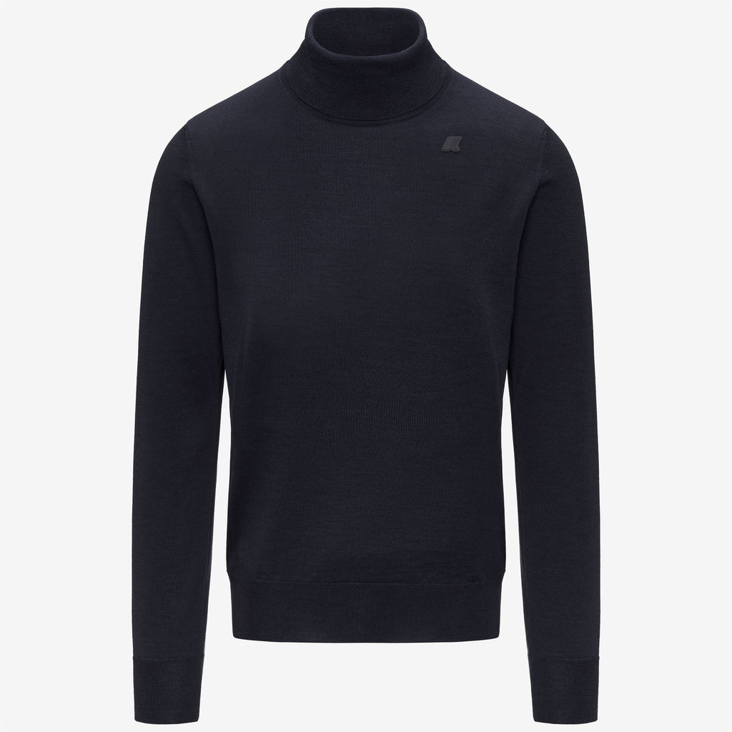HENRY MERINO - KNITWEAR - Pull Over - Man - BLUE DEPTH